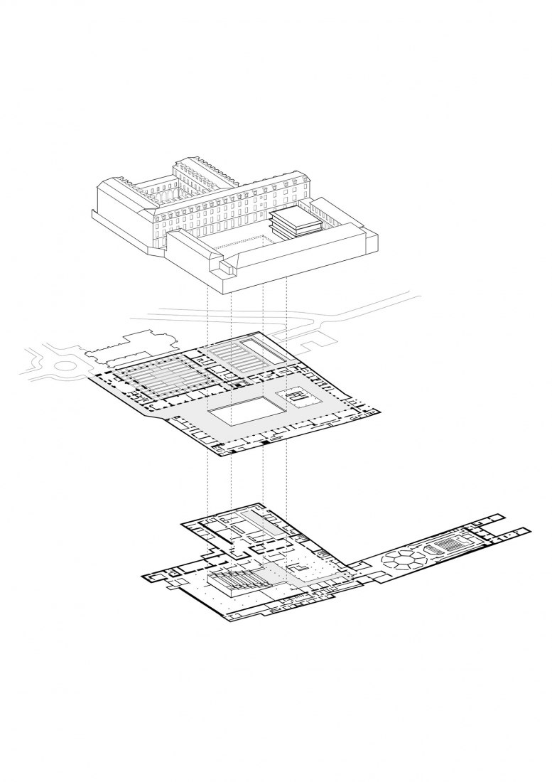 Axonometry. Sciences Po by Moreau Kusunoki Architectes.