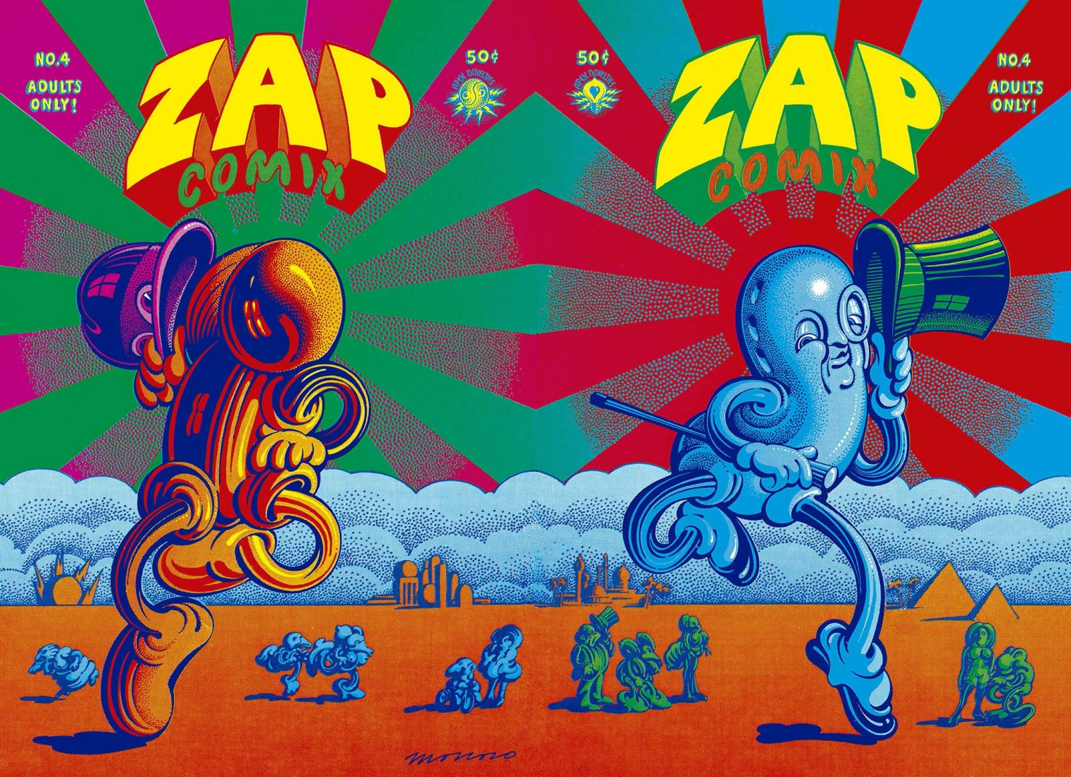 Cubierta de Zap nº4. Victor Moscoso, 1969. © Victor Moscoso. Cortesía de la Fundación Luis Seoane