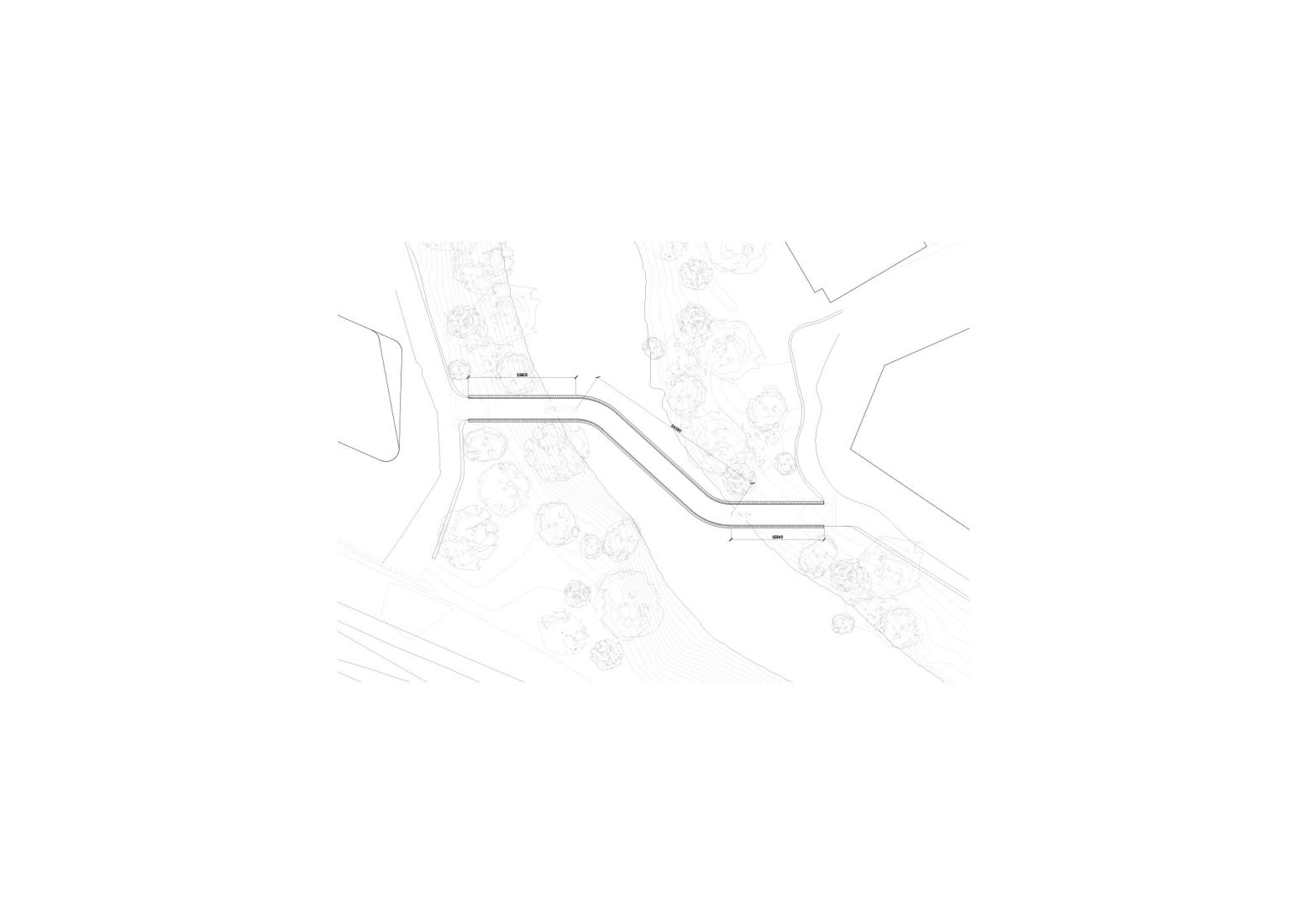Sykkelbroen bridge floor plan. Culture Bridges, Lilleakerbyen, Oslo by Moxon Architects.
