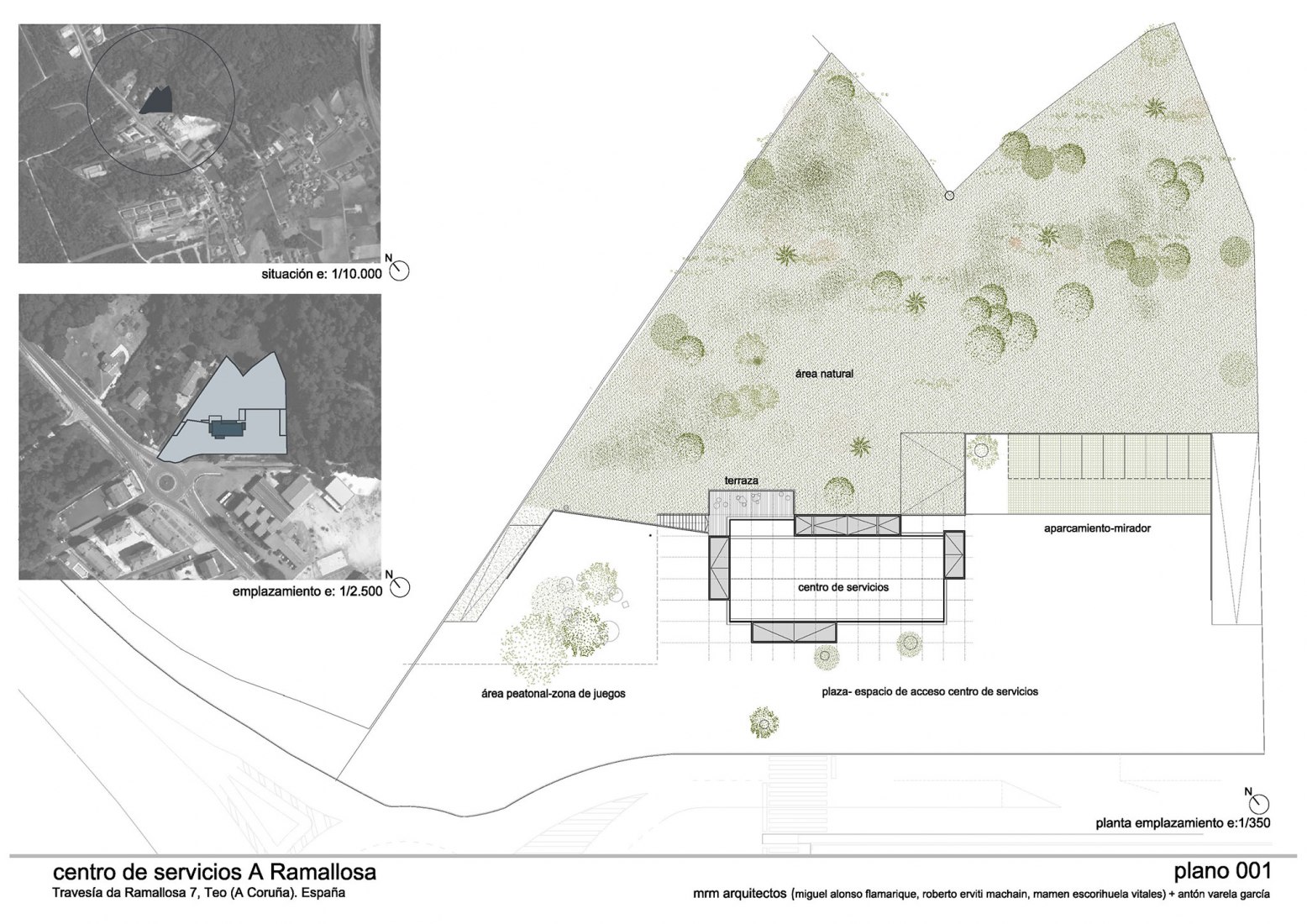 Site plan. "A Ramallosa" Service Center by MRM arquitectos + AVG.