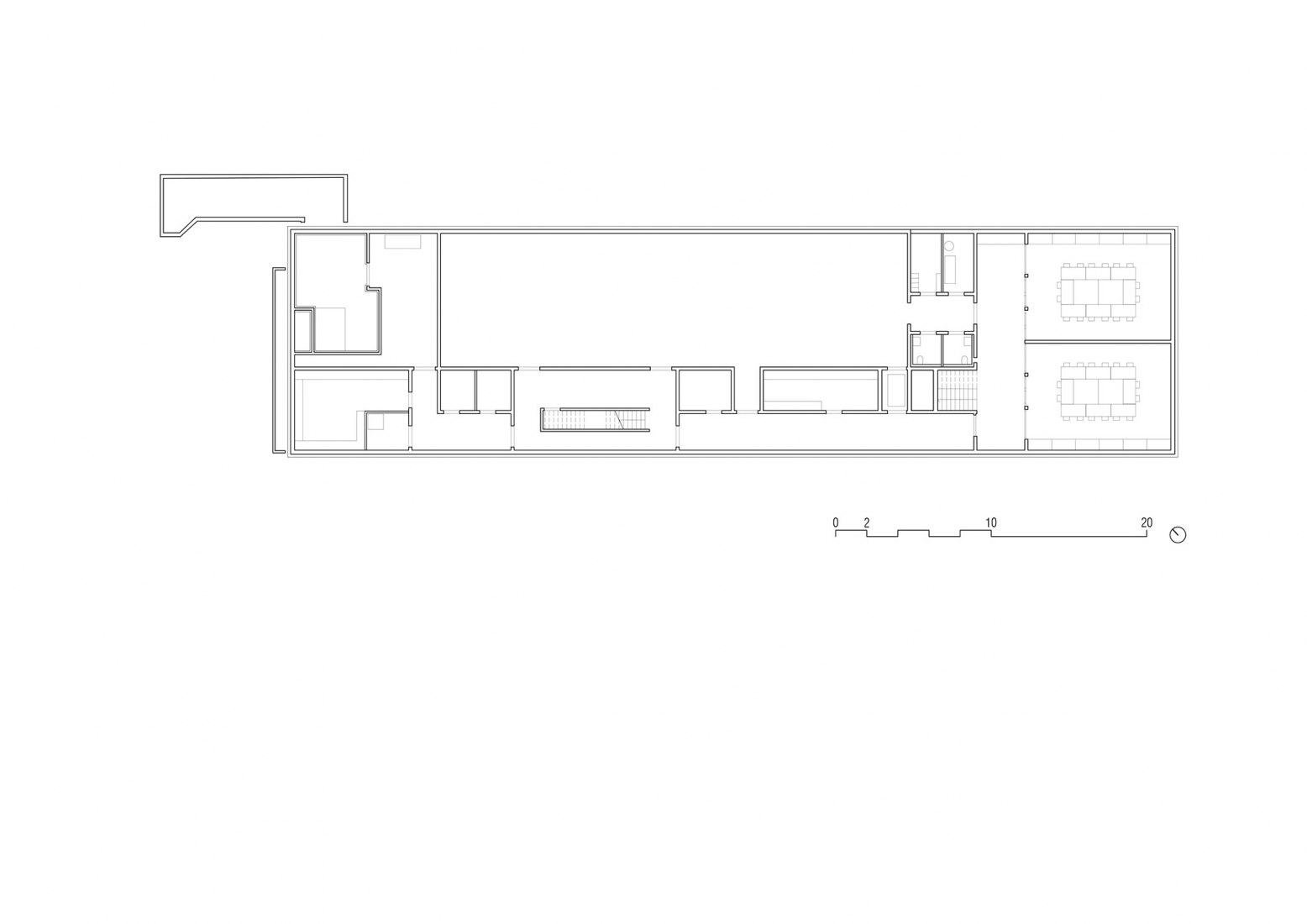 Planta sótano. Nueva escuela Meinier por Mue Atelier d'Architecture.