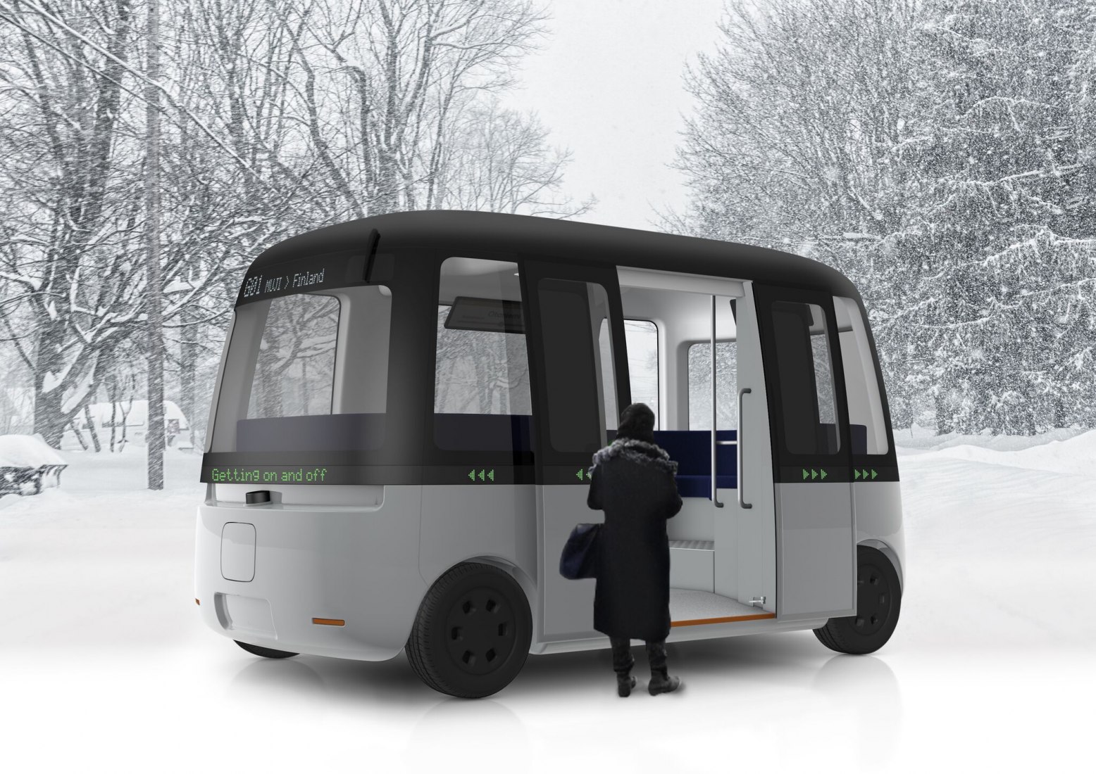Muji designs self-driving buses