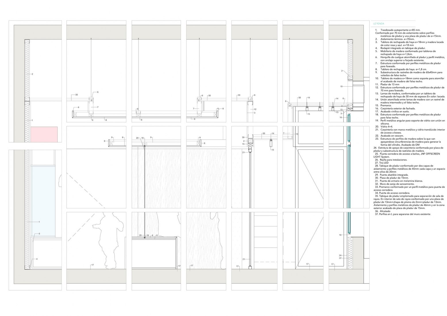 Constructive detail. Mun by Cronotopos Arquitectura.