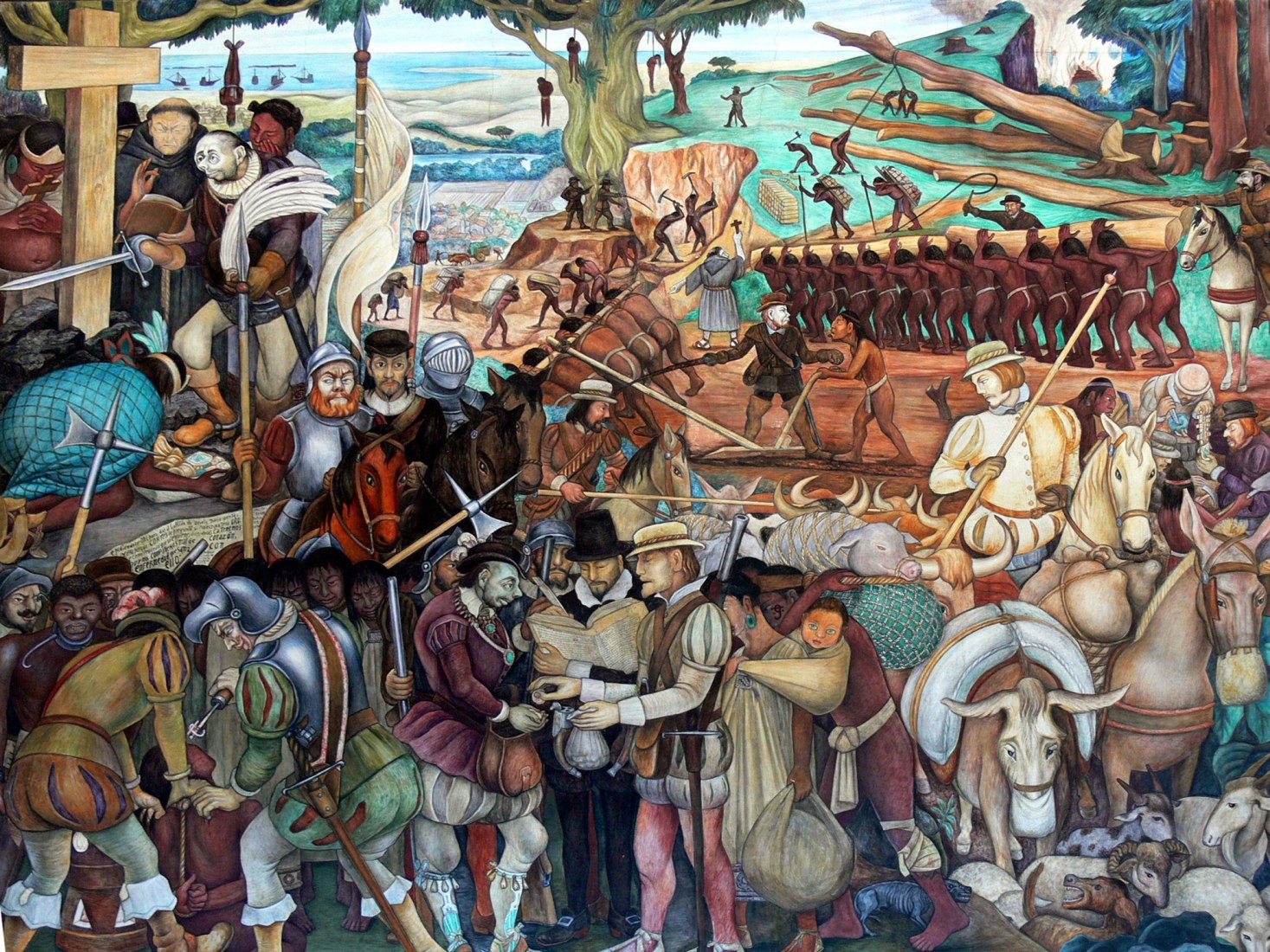 Palacio Nacional de la Ciudad de México. Mural (1929-1945) de Diego Rivera
