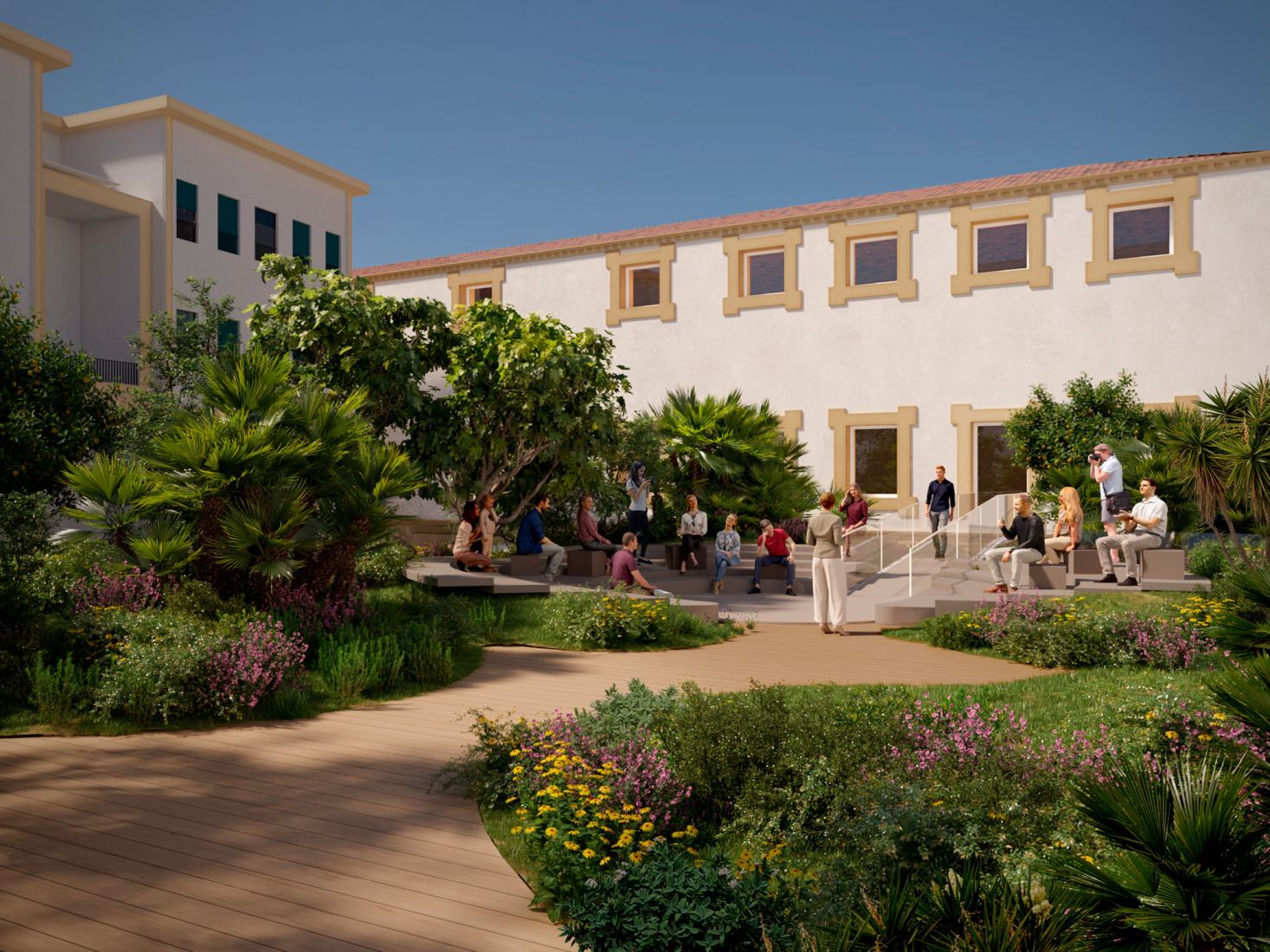 Museo Giardino Santa Rosalia by Mario Cucinella Architects. Rendering by MCA