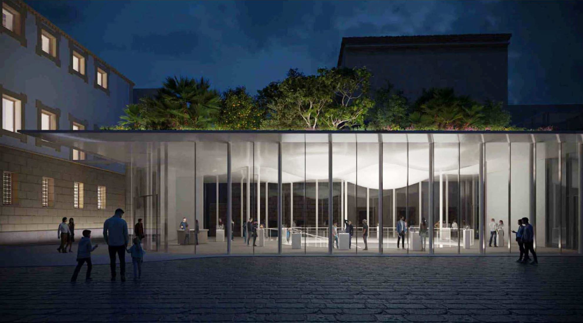 Museo Giardino Santa Rosalia by Mario Cucinella Architects. Rendering by MCA