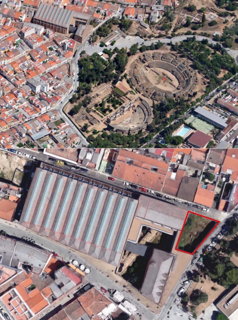 Ubicación. Ampliación del Museo Nacional de Arte Romano de Mérida por Rafael Moneo