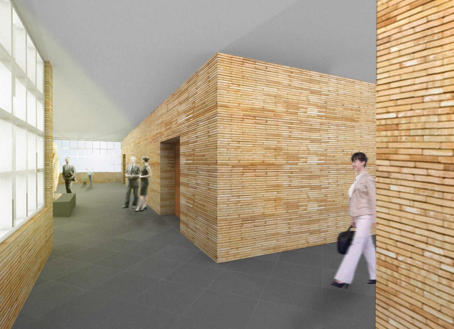 Visualización interior. Ampliación del Museo Nacional de Arte Romano de Mérida por Rafael Moneo
