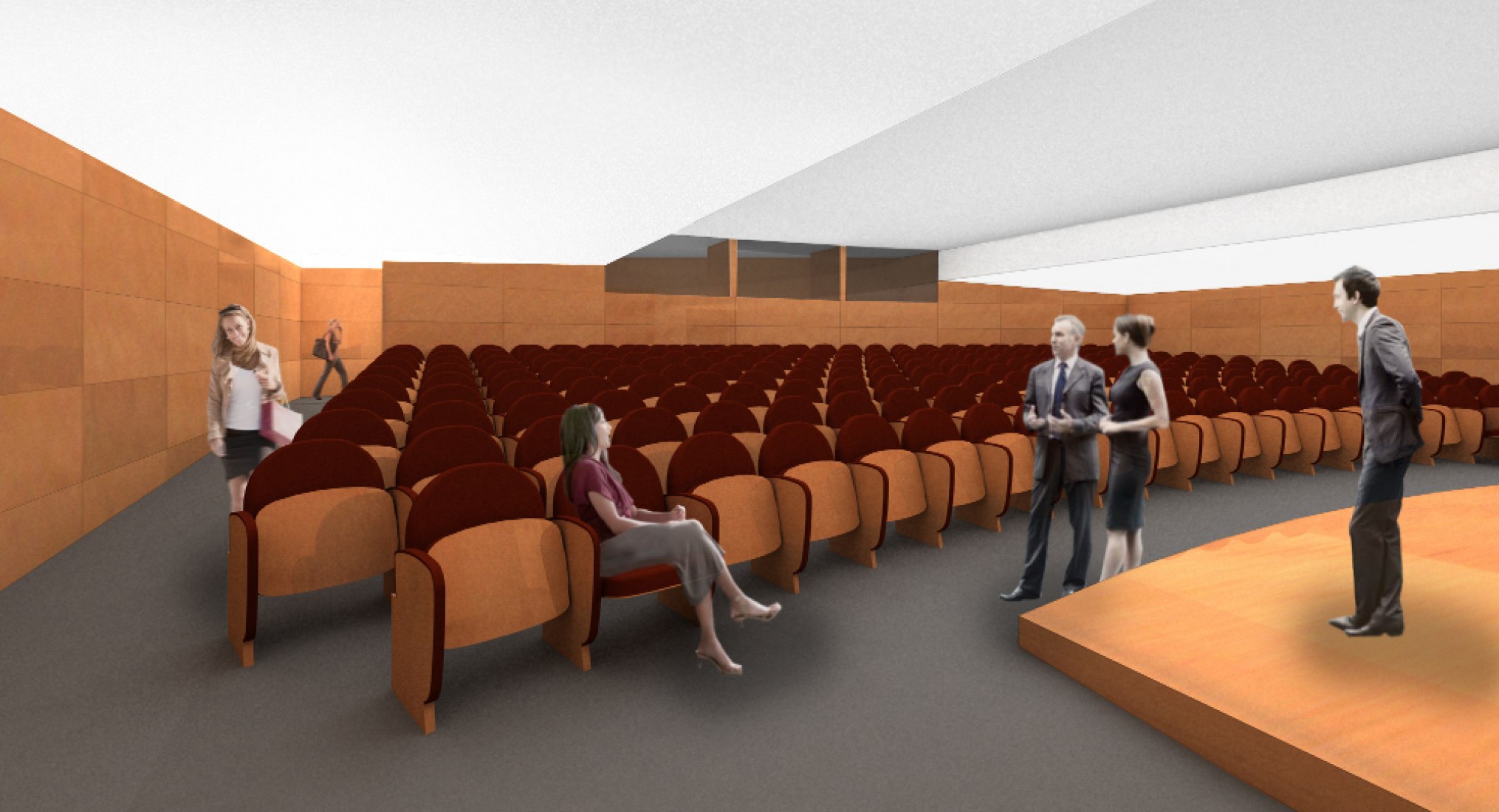 Visualización interior. Ampliación del Museo Nacional de Arte Romano de Mérida por Rafael Moneo