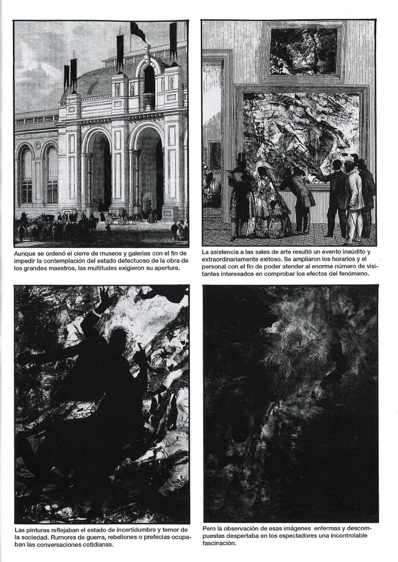 Fanzine page, The era of disappeared images, by Brais Rodríguez. 