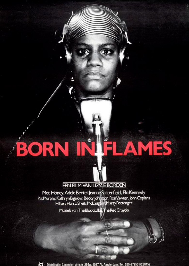 Lizzie Borden's movie poster, Born on Fire. Image Courtesy by Museo Nacional Reina Sofía 