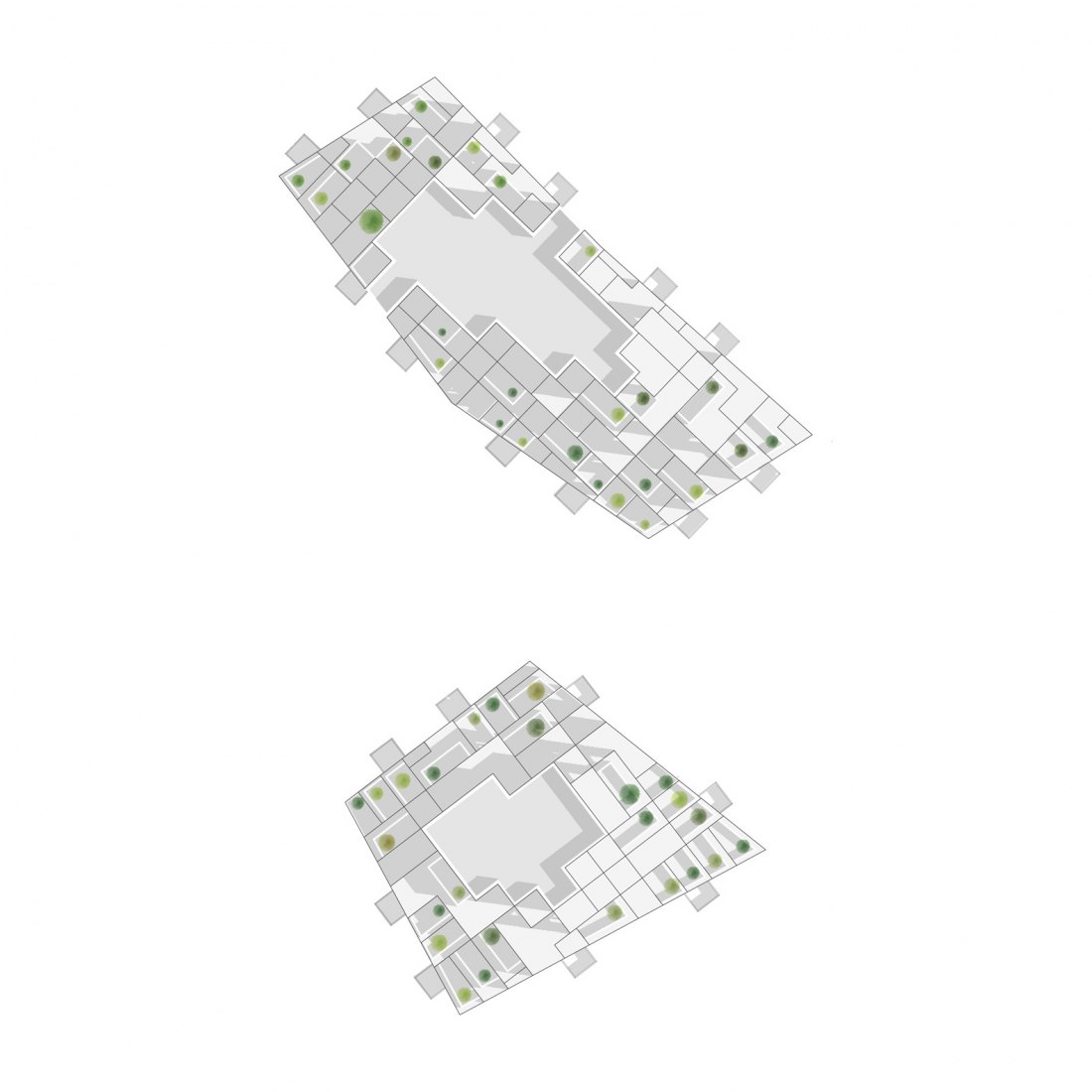 Diagrama de las Torres Grotius por MVRDV. 