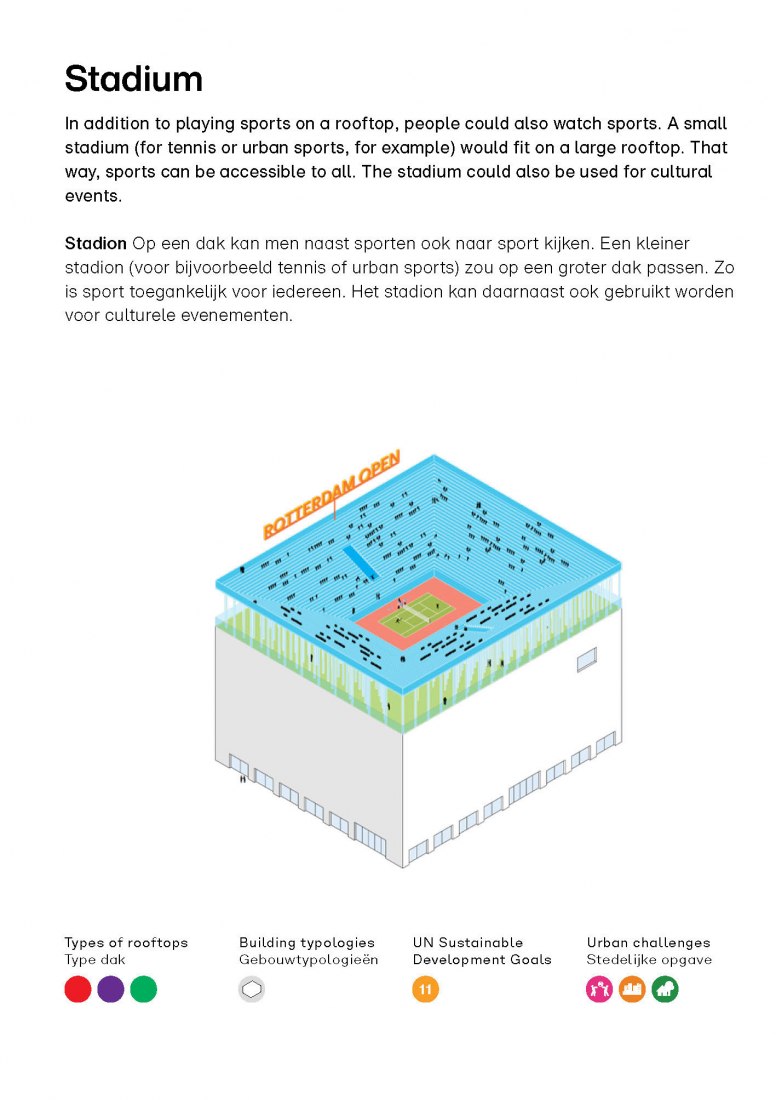 Stadium. Rotterdam Rooftop Catalogue for Rotterdam Rooftop Days by MVRDV. Courtesy of MVRDV