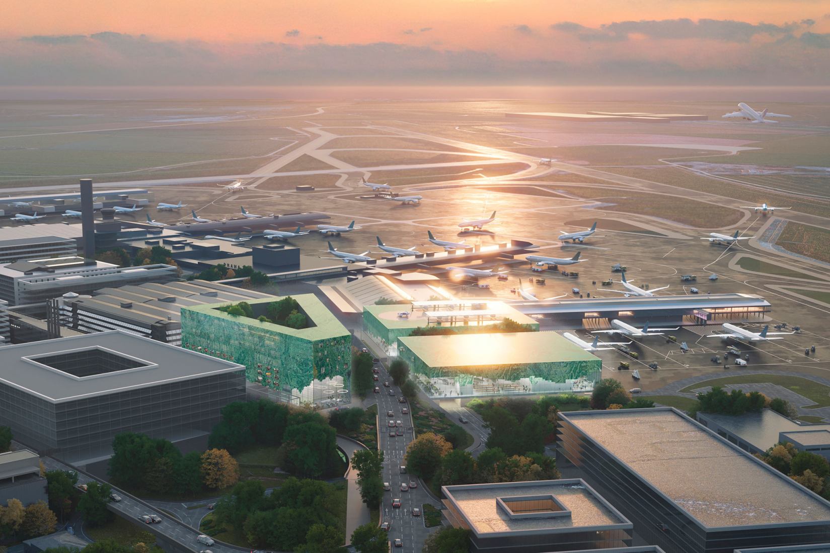 MVRDV designs the expansion of Terminal 1 at Prague Airport, The Czech ...