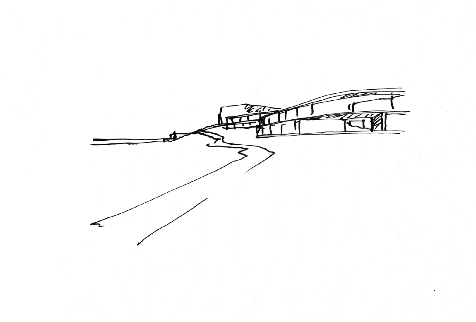 Croquis. Namhae Southcape Linear Suite Hotel por BCHO Architects.