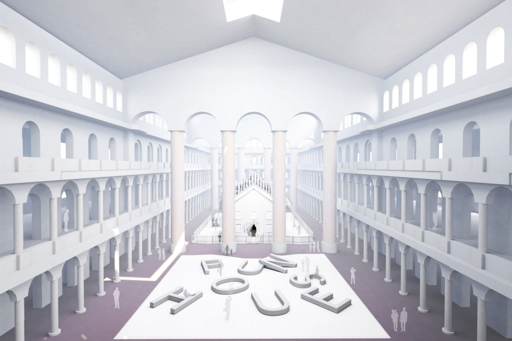 Visualización. Snarkitecture Fun House. Cortesía de Snarkitecture