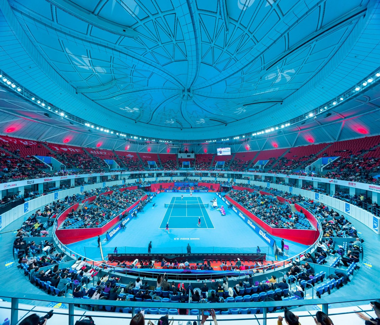 Complejo Deportivo Olímpico de Hangzhou por NBBJ. Fotografía por Shao Feng