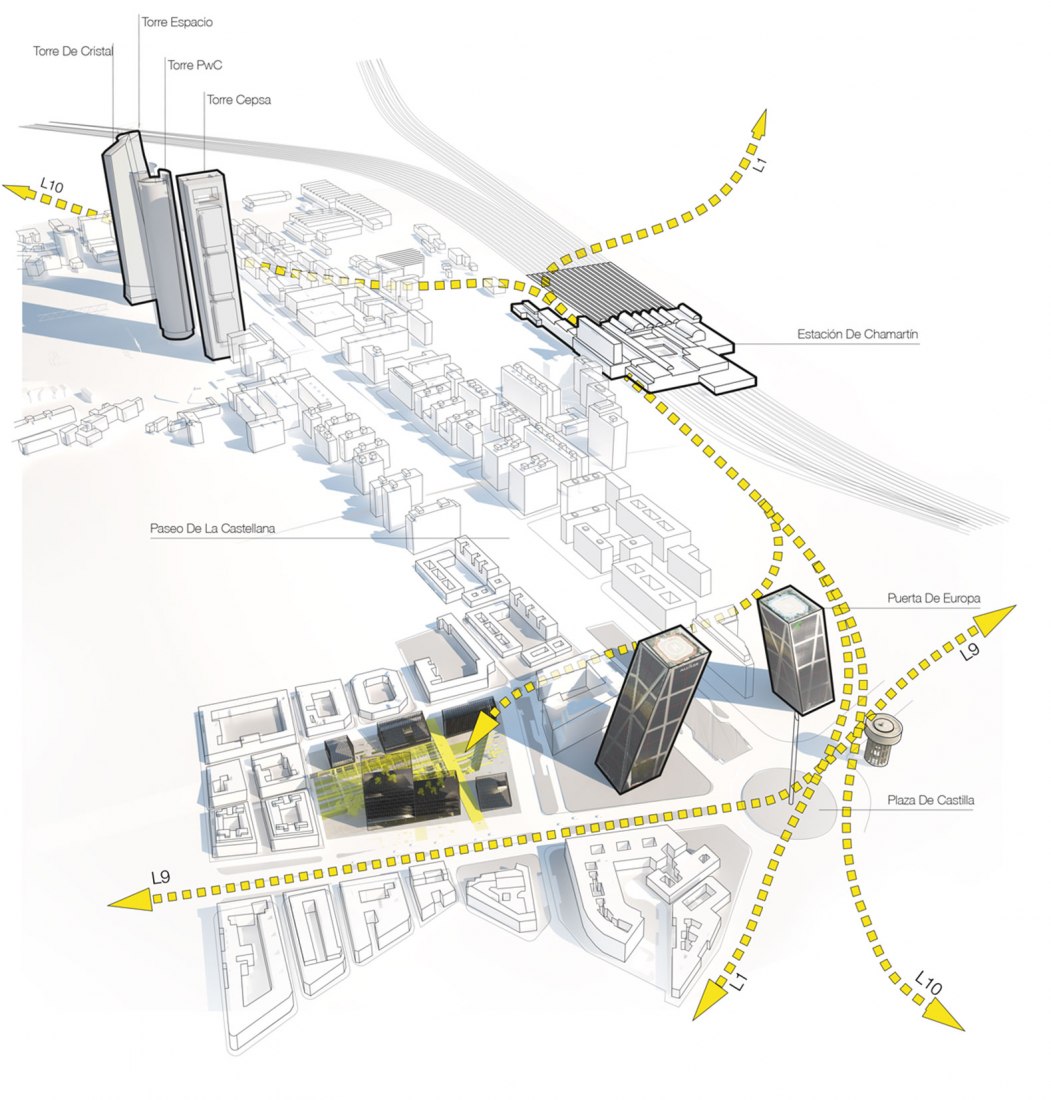 Plano de situación. Centro Integral del Transporte de Metro de Madrid por Nexo + Gutiérrez-delaFuente + Perea.