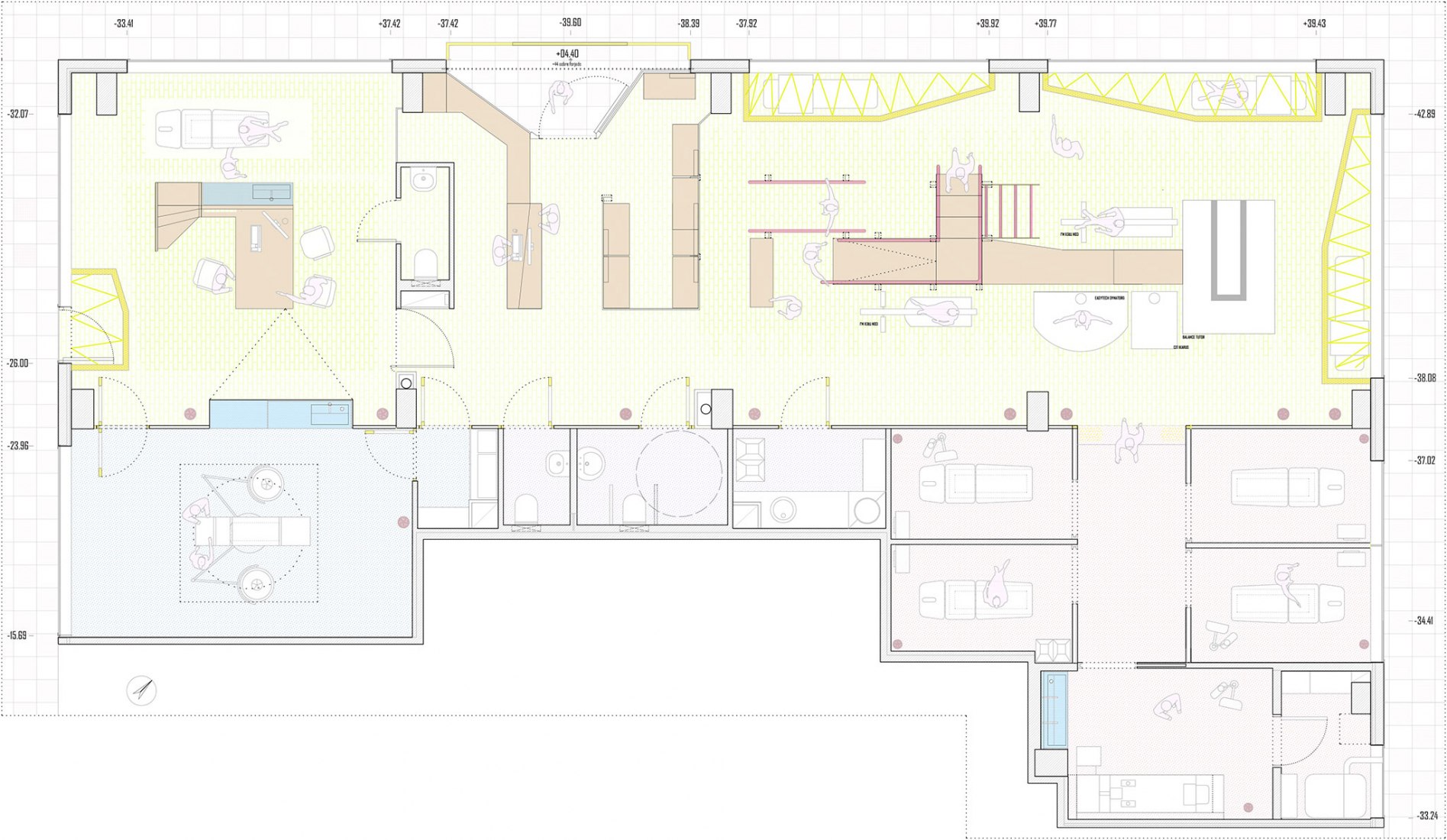 Ground floor. Clinical space Nexus8 by Magicarch
