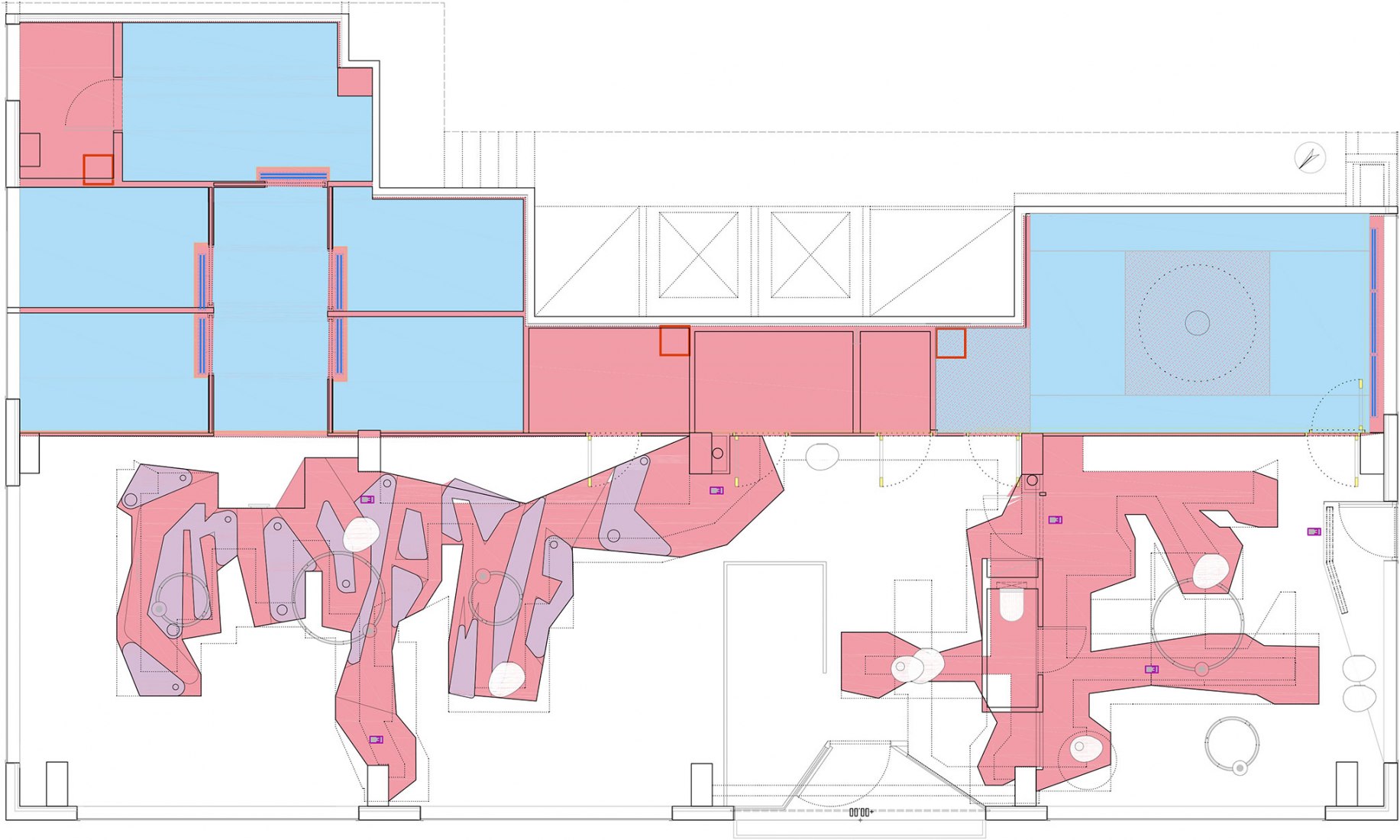 Ceiling plan. Clinical space Nexus8 by Magicarch