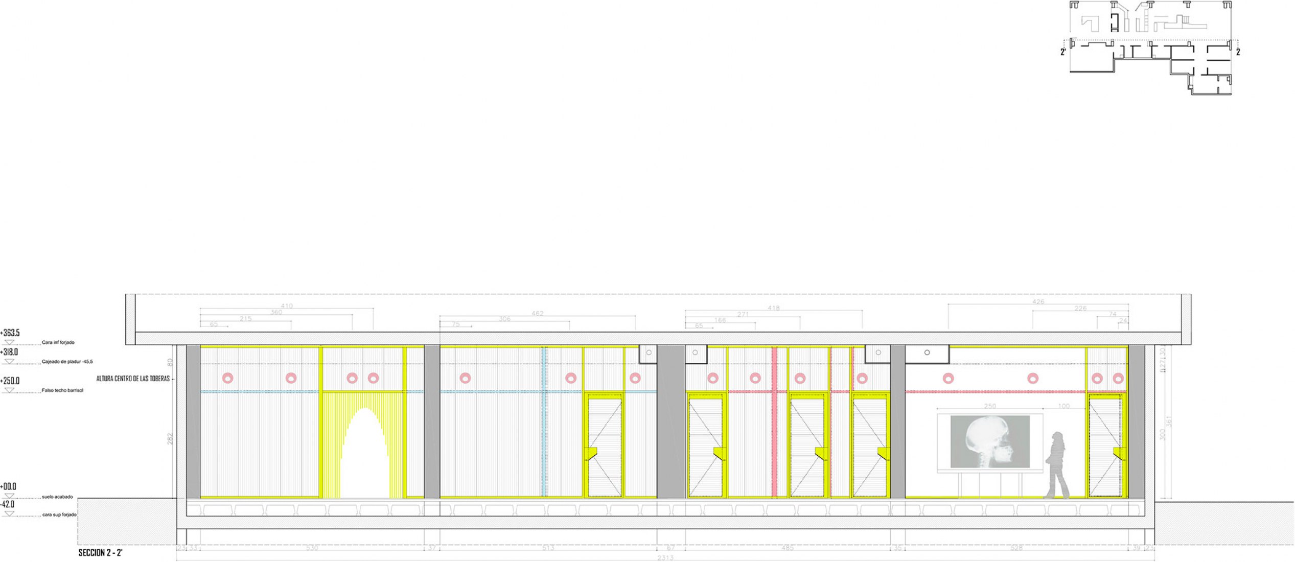 Longitudinal section 2. Clinical space Nexus8 by Magicarch