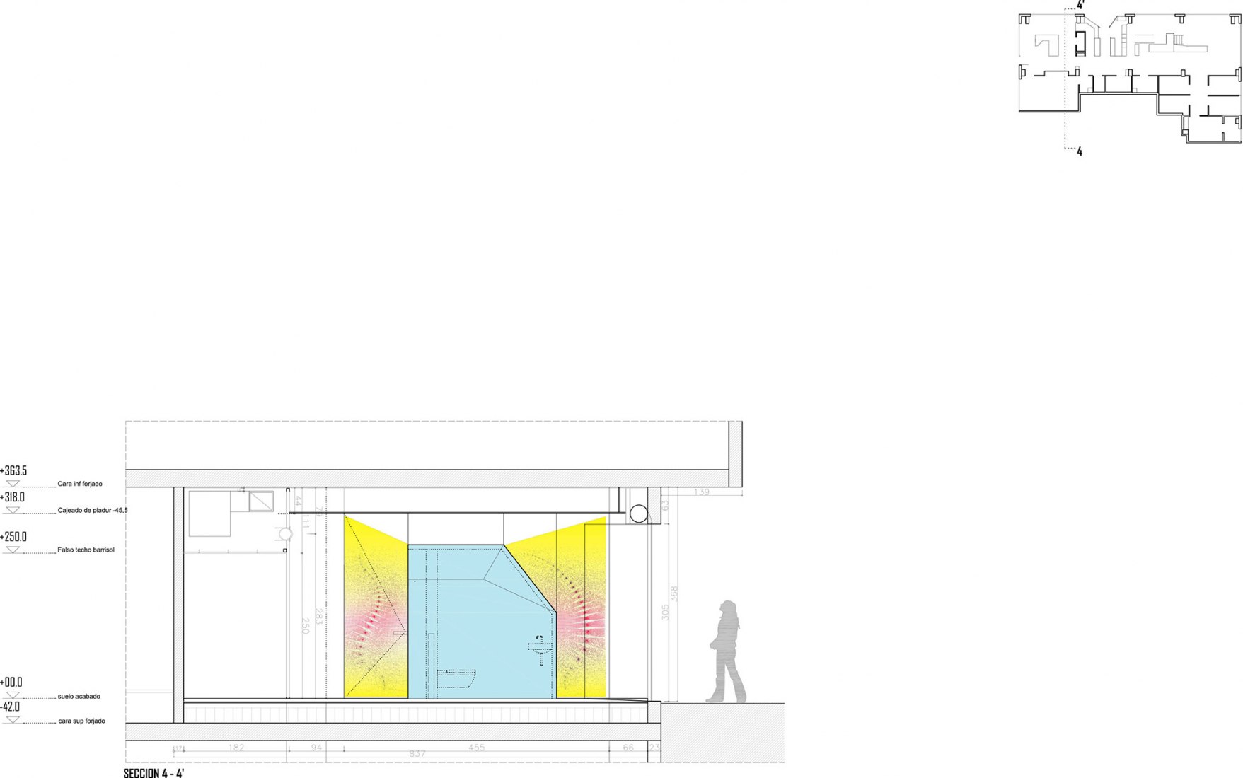 Cross section 3. Clinical space Nexus8 by Magicarch