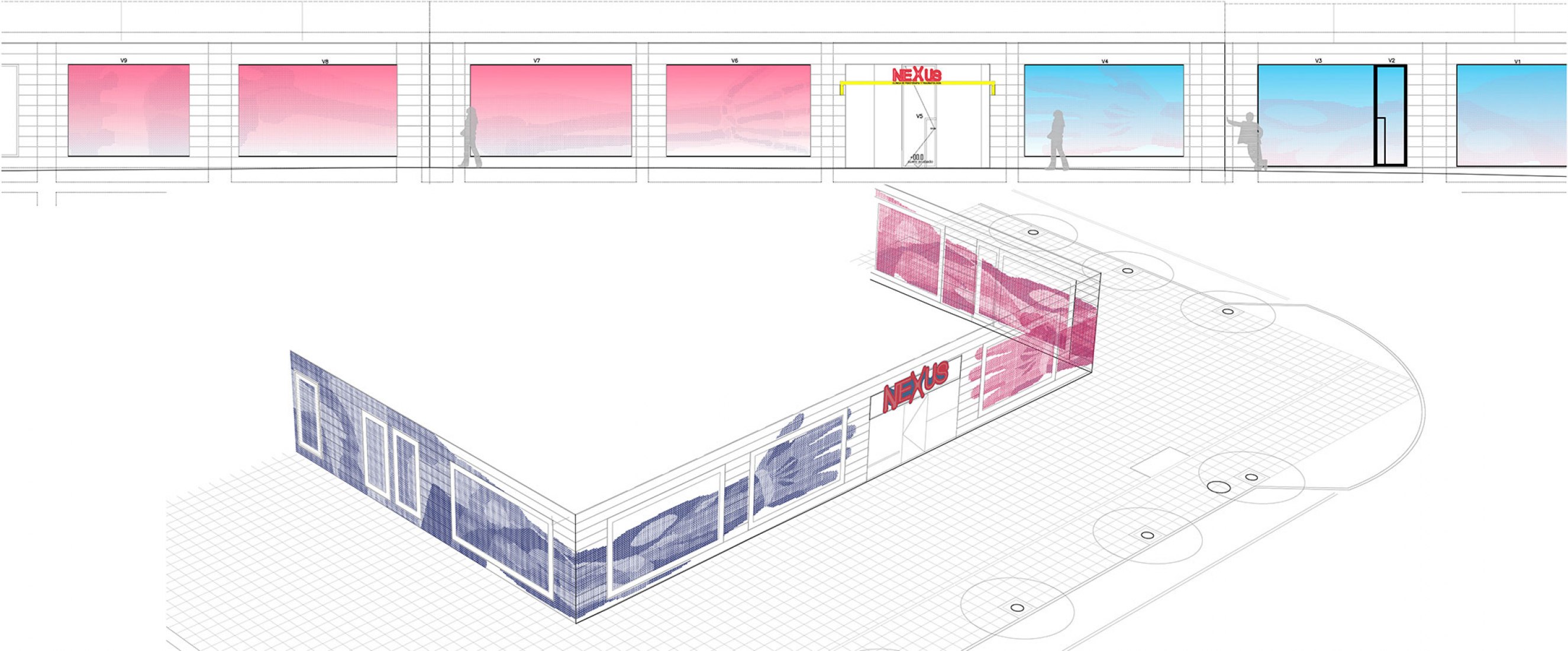Elevations. Clinical space Nexus8 by Magicarch
