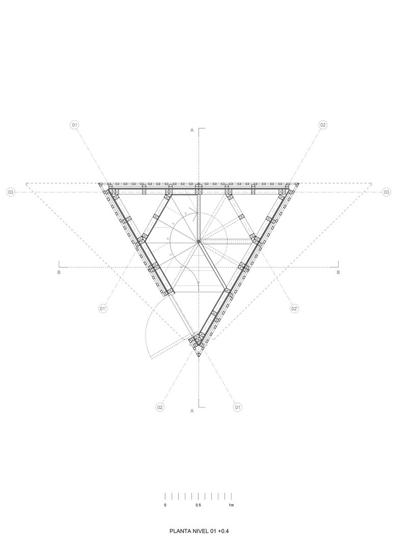 Ground floor plan. AIWIÑ, Viewpoint Camera by Nicolás Sáez Gutiérrez.