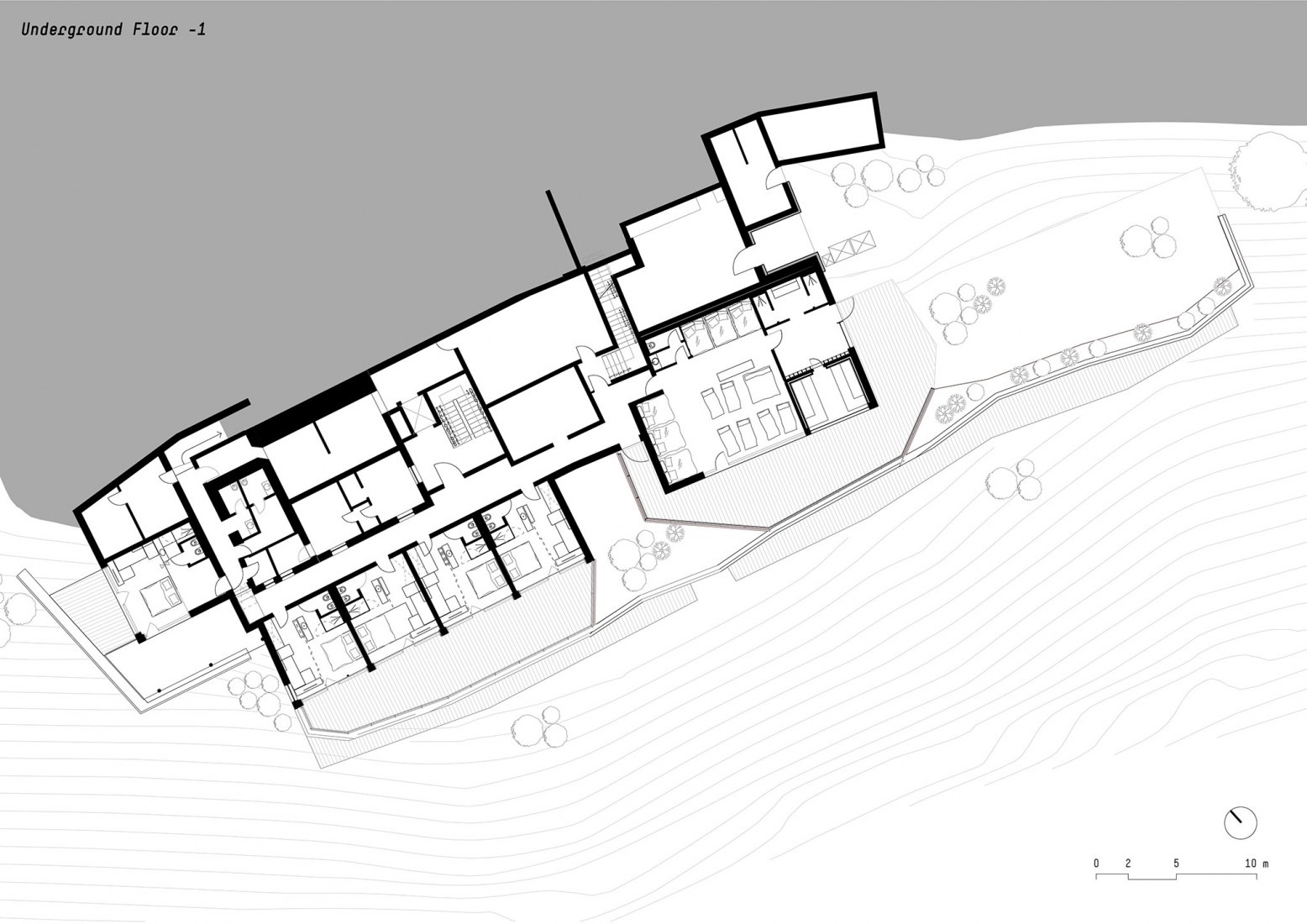 Planta subterránea 2. Gfell Hotel por Noa*