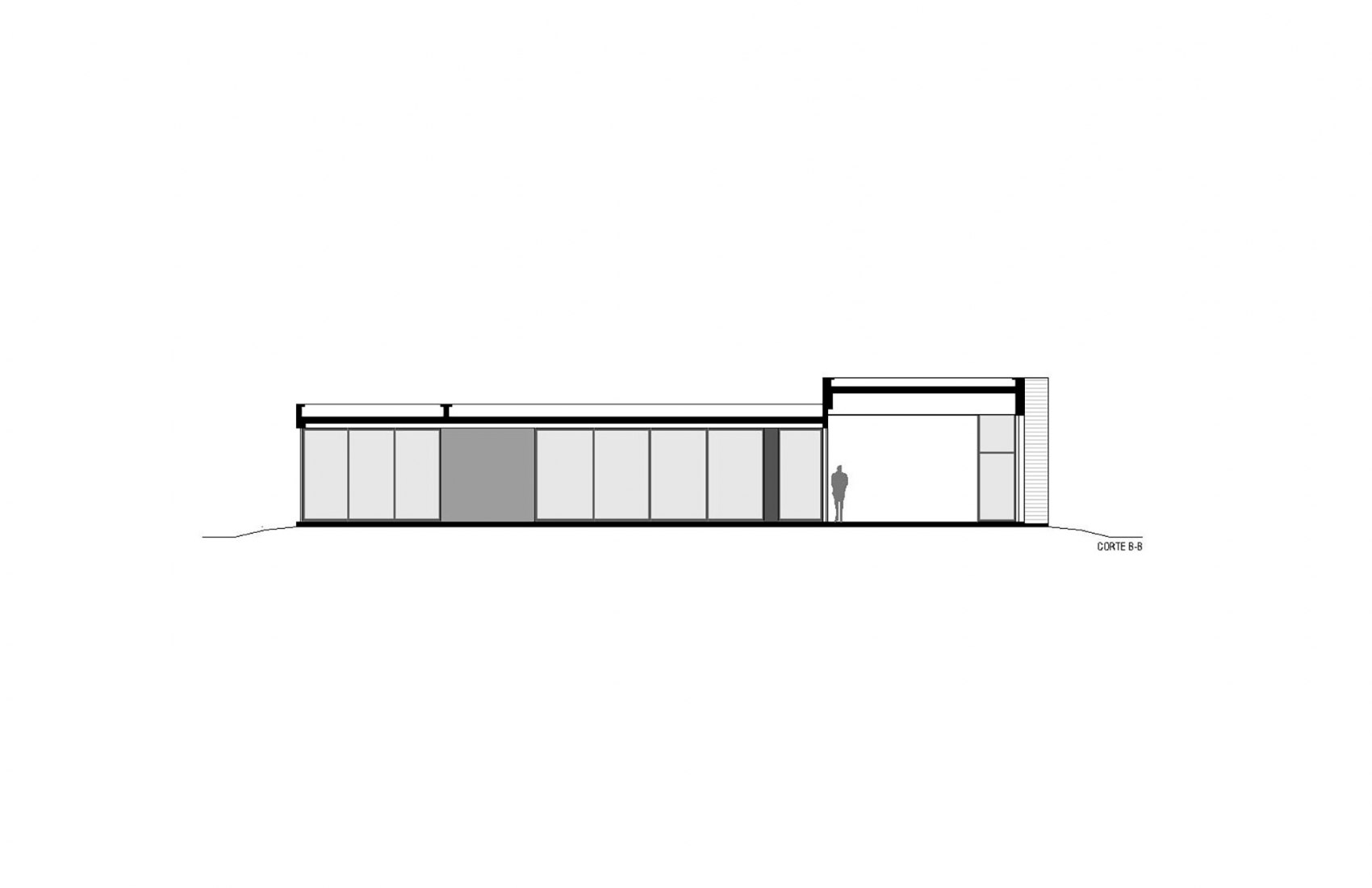 Section. LP.0405 House by Nómade Arquitectura.