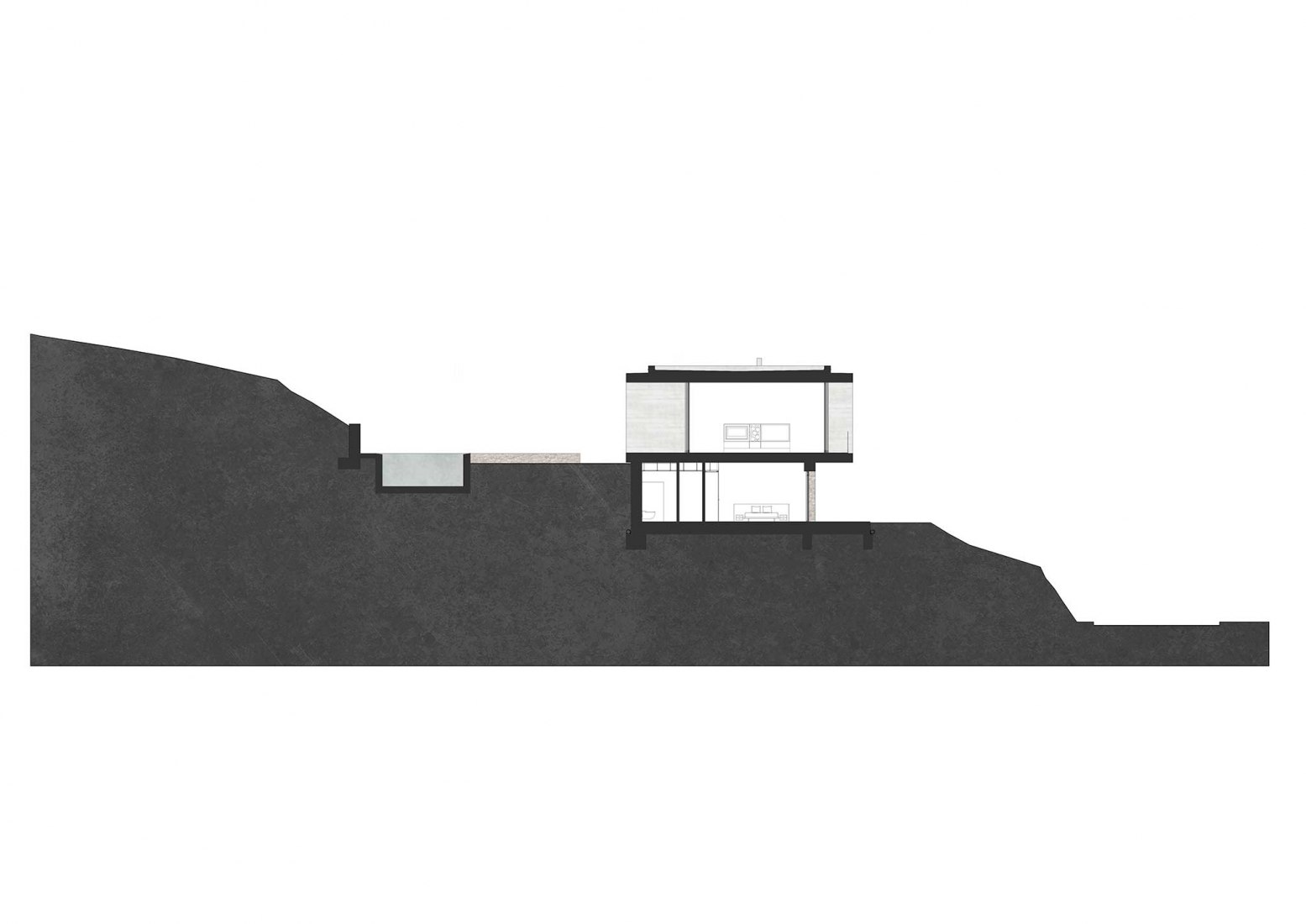 Section. Casa 1510 by Nordest Arquitectura Sección. Casa 1510 por Nordest Arquitectura