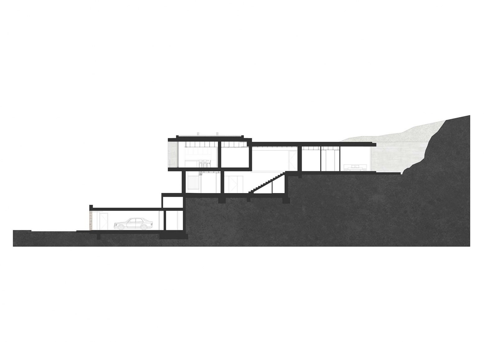 Section. Casa 1510 by Nordest Arquitectura Sección. Casa 1510 por Nordest Arquitectura