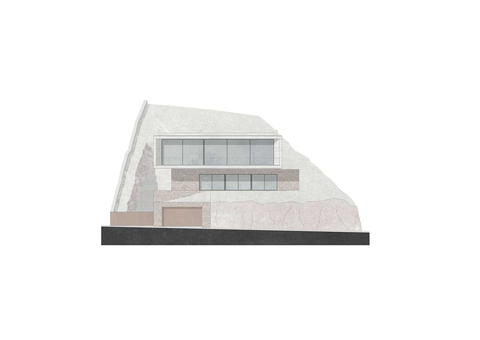 Alzado. Casa 1510 por Nordest Arquitectura