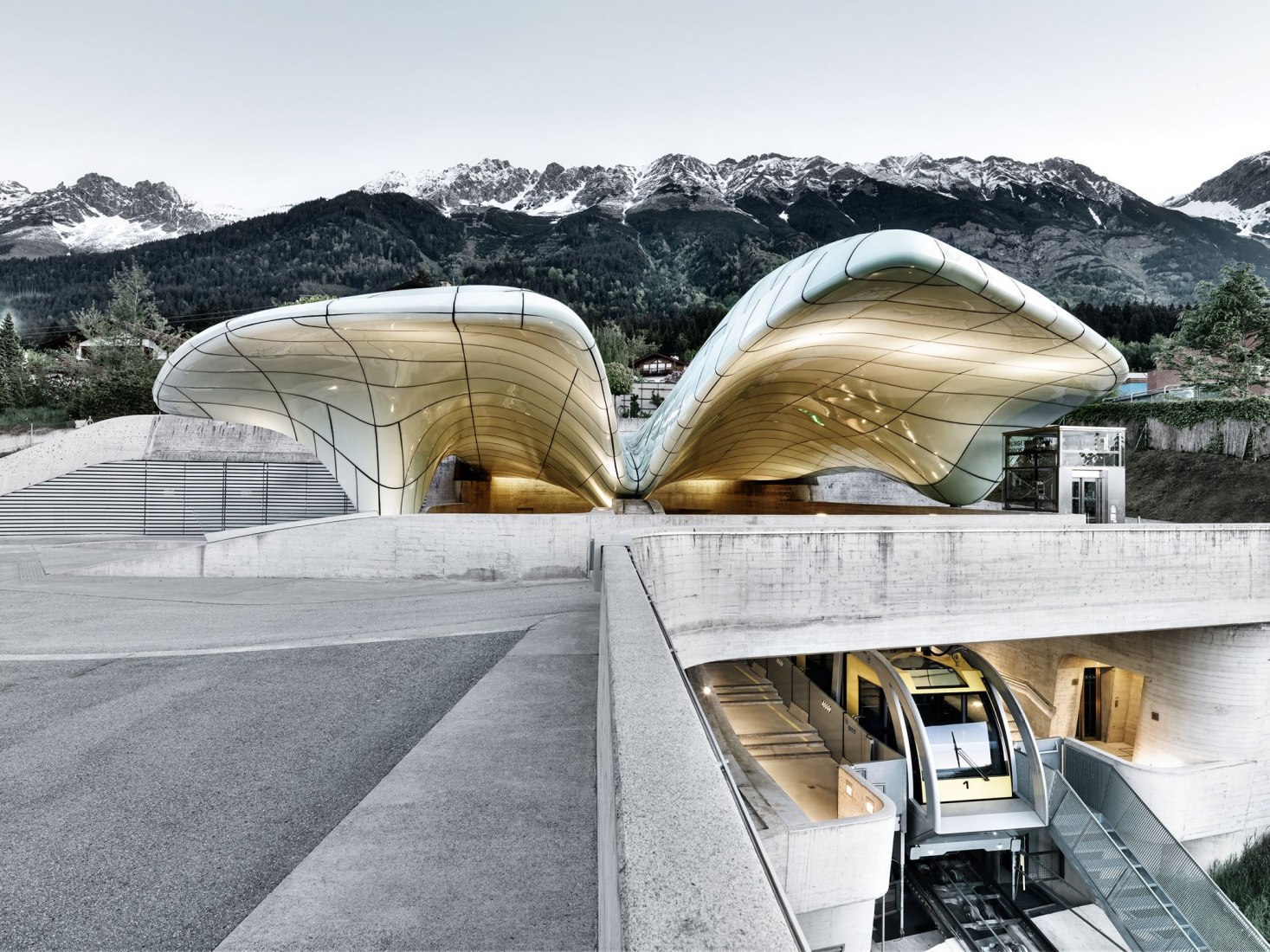 Teleférico de Nordpark por Zaha Hadid Architects
