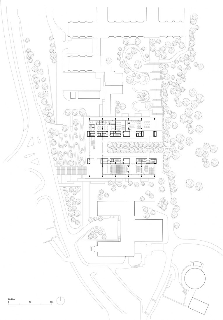 Site plan. Edmond and Lily Safra Center for Brain Sciences by Foster + Partners.