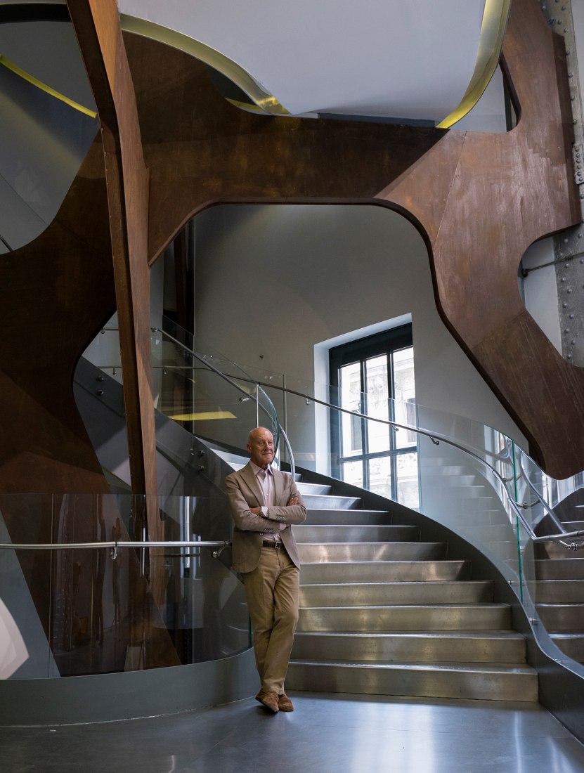 Norman Foster at Espacio Fundación Telefónica. Photograph courtesy of Telefónica Foundation.