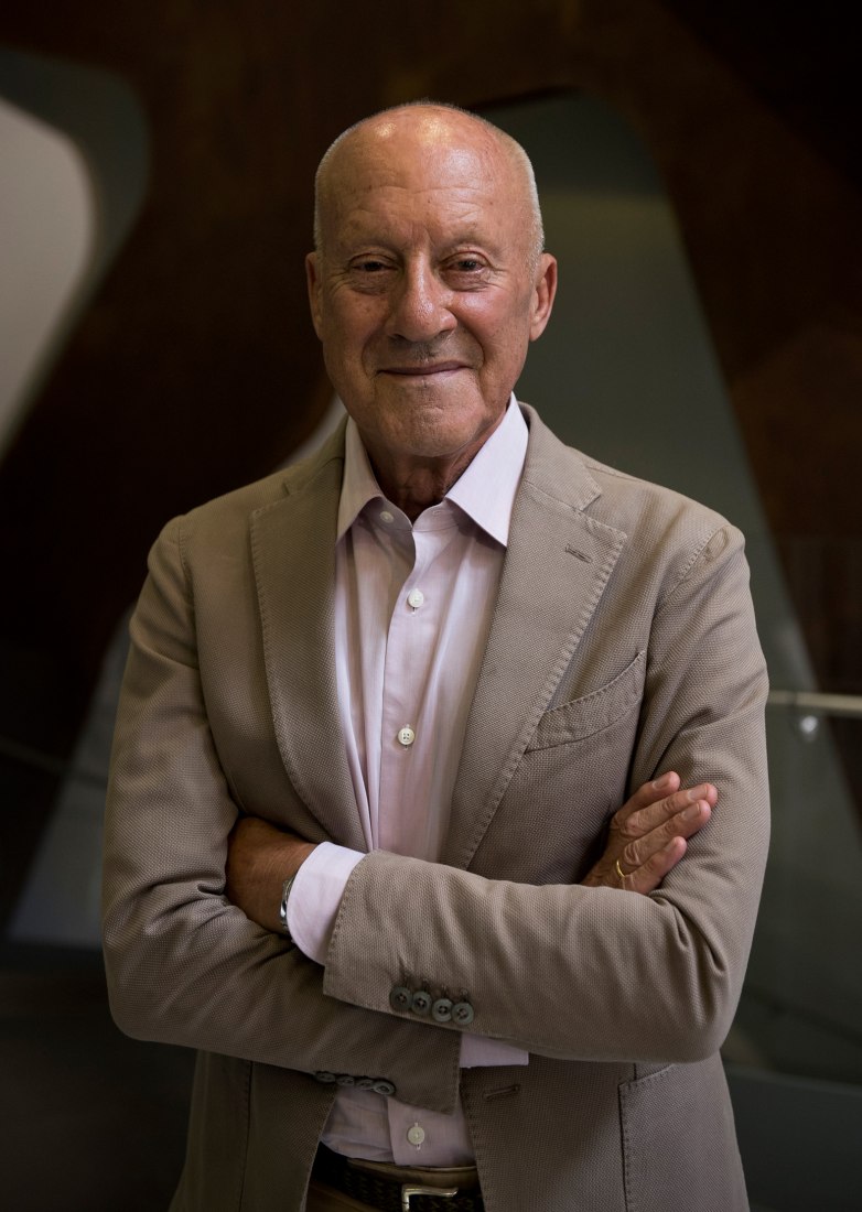 Norman Foster at Espacio Fundación Telefónica. Photograph courtesy of Telefónica Foundation.