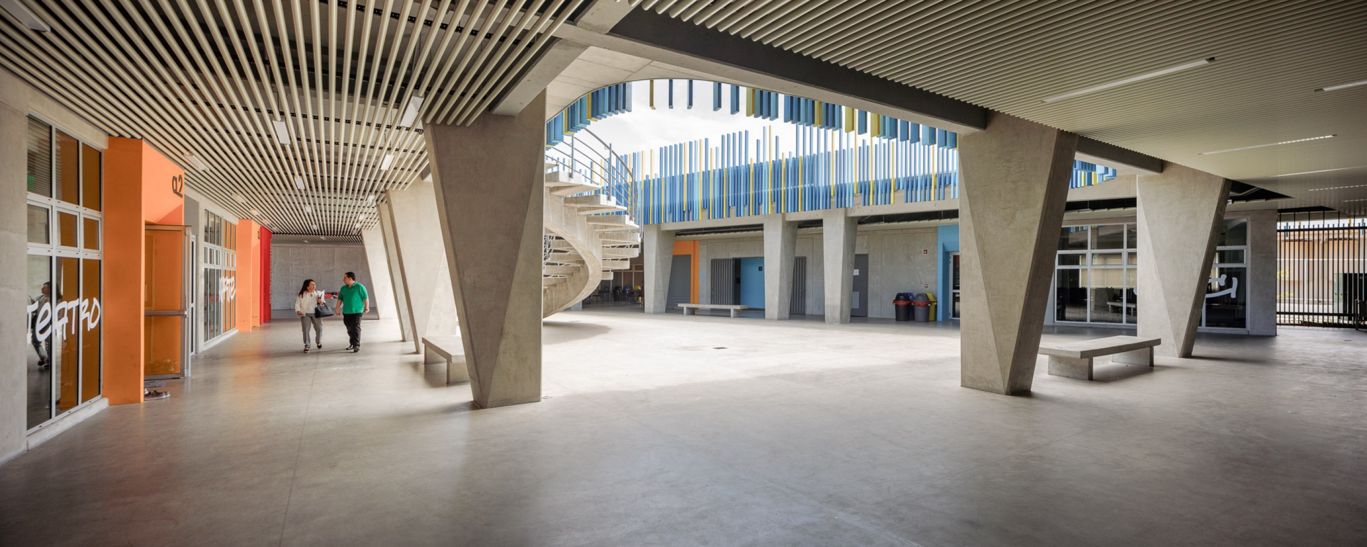 Civic Center for Peace by Norte Sur Arquitectos. Photograph by Fernando Alda