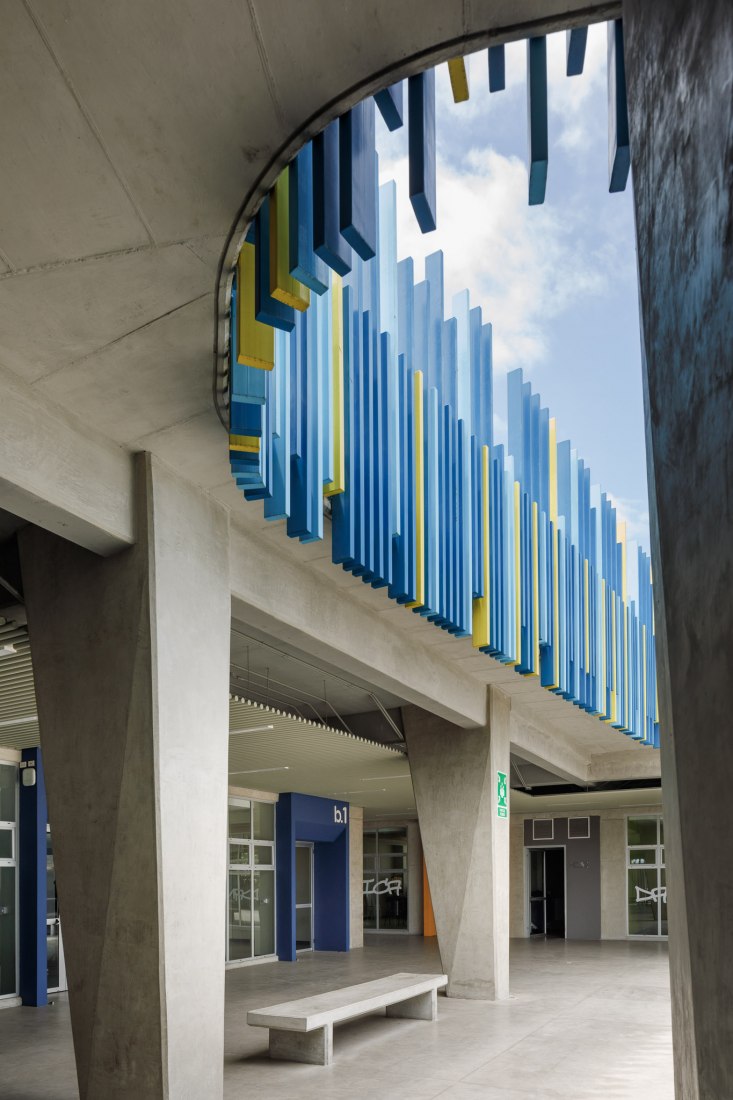 Civic Center for Peace by Norte Sur Arquitectos. Photograph by Fernando Alda