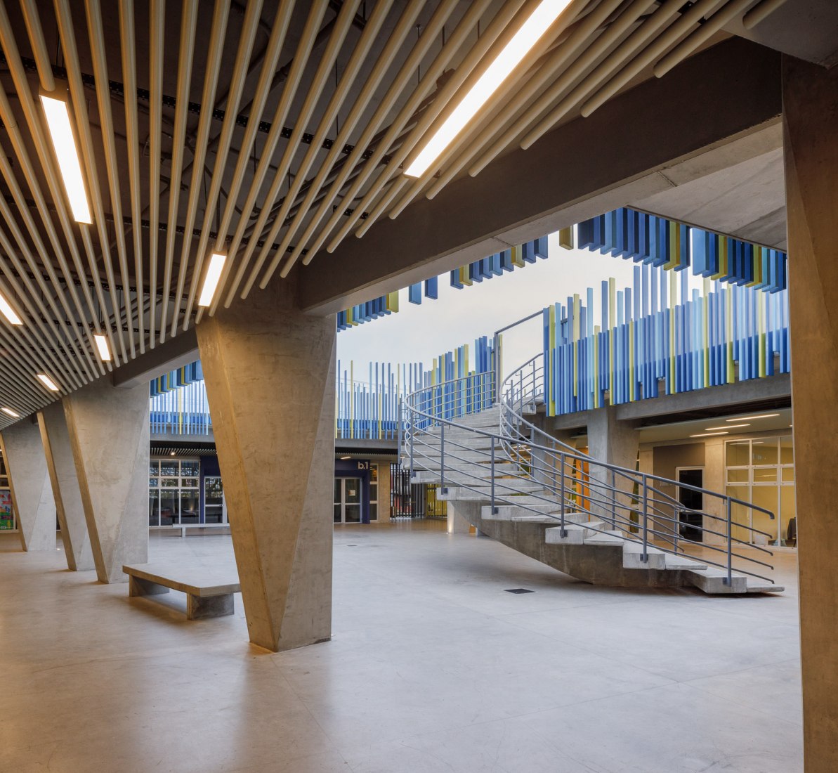 Civic Center for Peace by Norte Sur Arquitectos. Photograph by Fernando Alda