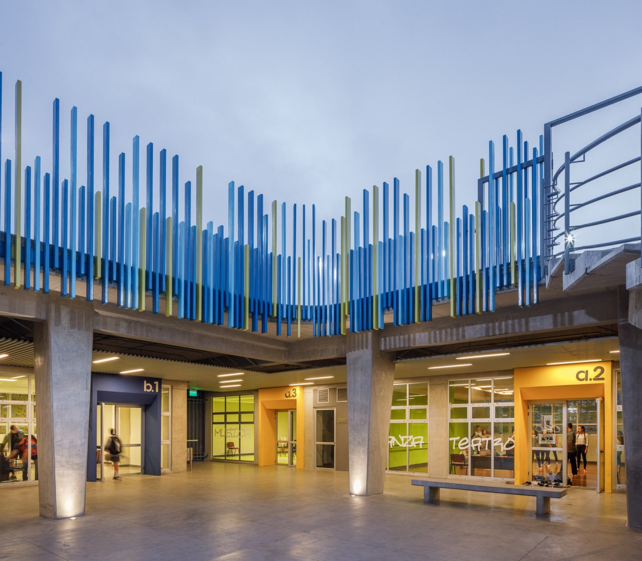 Civic Center for Peace by Norte Sur Arquitectos. Photograph by Fernando Alda