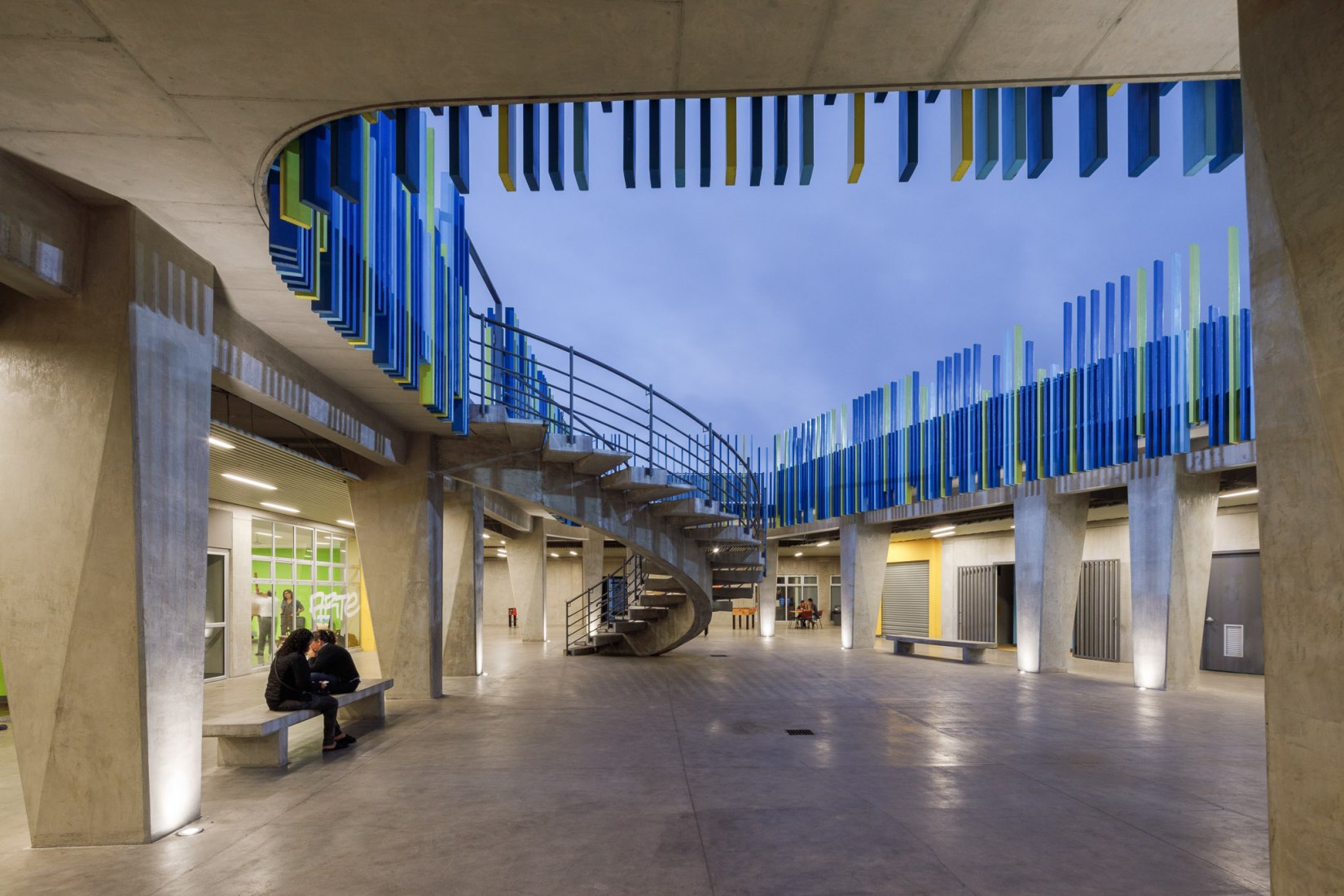 Civic Center for Peace by Norte Sur Arquitectos. Photograph by Fernando Alda