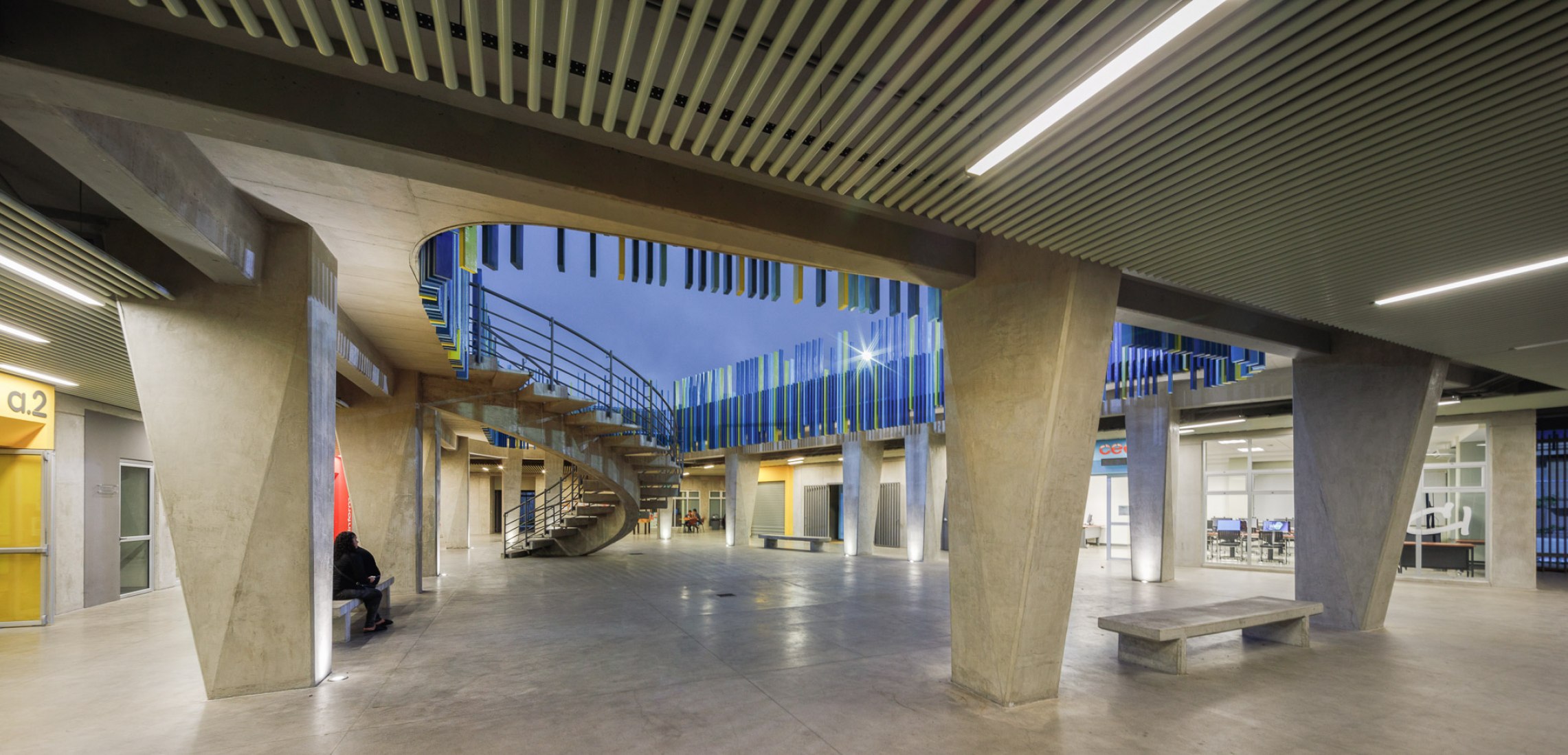 Civic Center for Peace by Norte Sur Arquitectos. Photograph by Fernando Alda