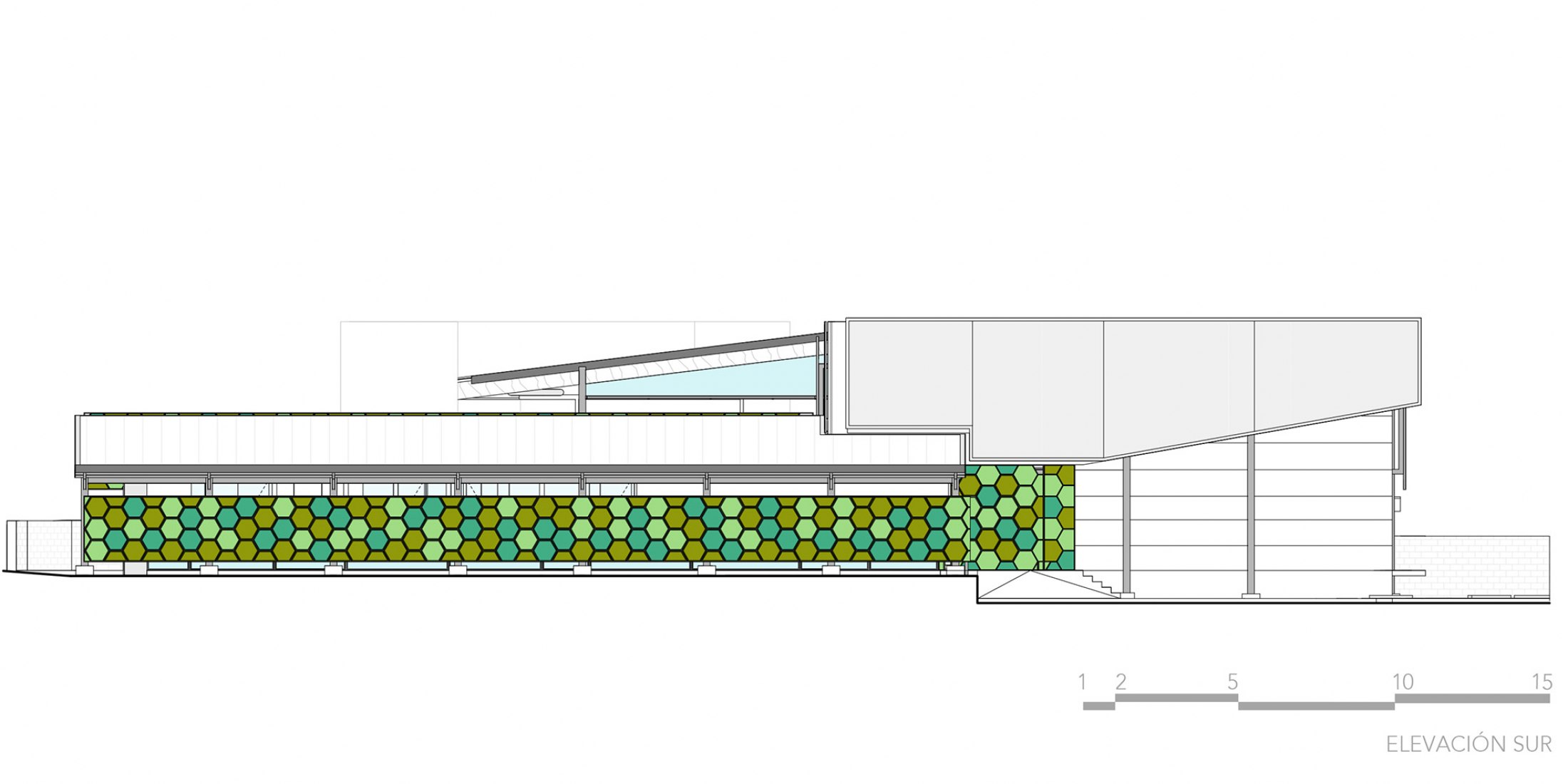 South elevation. Agencia Costarricense de Investigaciones Biomédicas by Norte Sur Arquitectos.