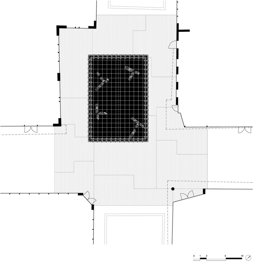 Ground floor plan. Lantern Pavilion by AWP + Atelier Oslo.