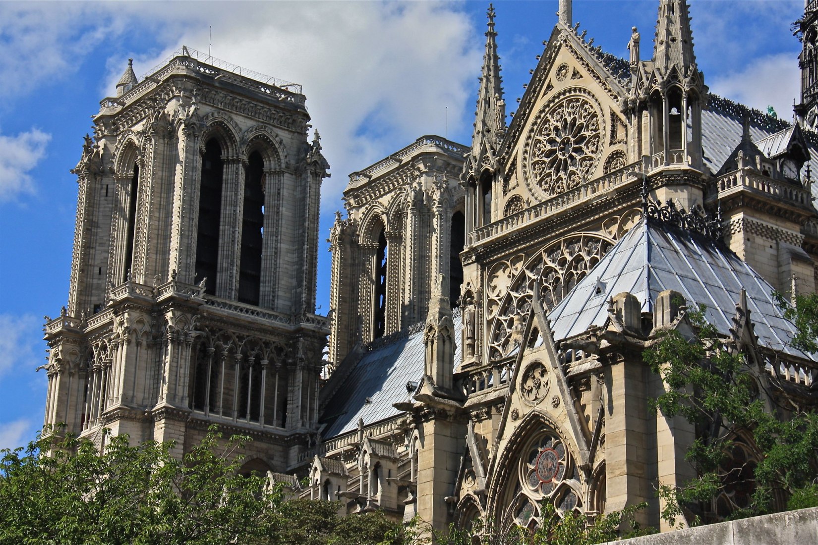 Notre Dame Cathedral in Paris, view from the River Seine. Image © Carol Blyberg (flickr acct: smilla4) 