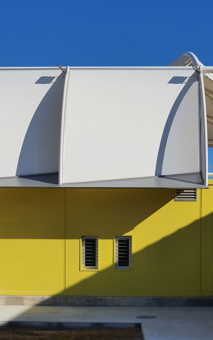 San Juan Bosco stadium by Nd Arquitectos. Photograph by Nd_Arquitectos.