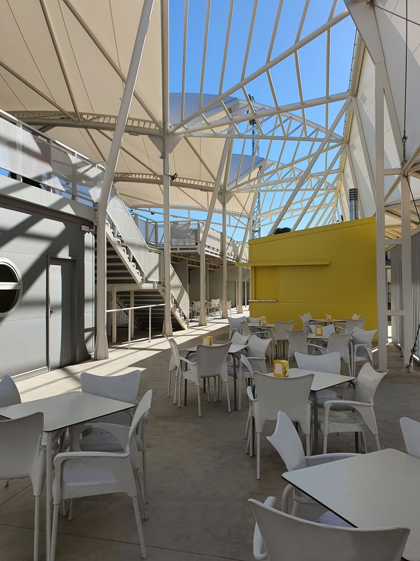 San Juan Bosco stadium by Nd Arquitectos. Photograph by Nd_Arquitectos.