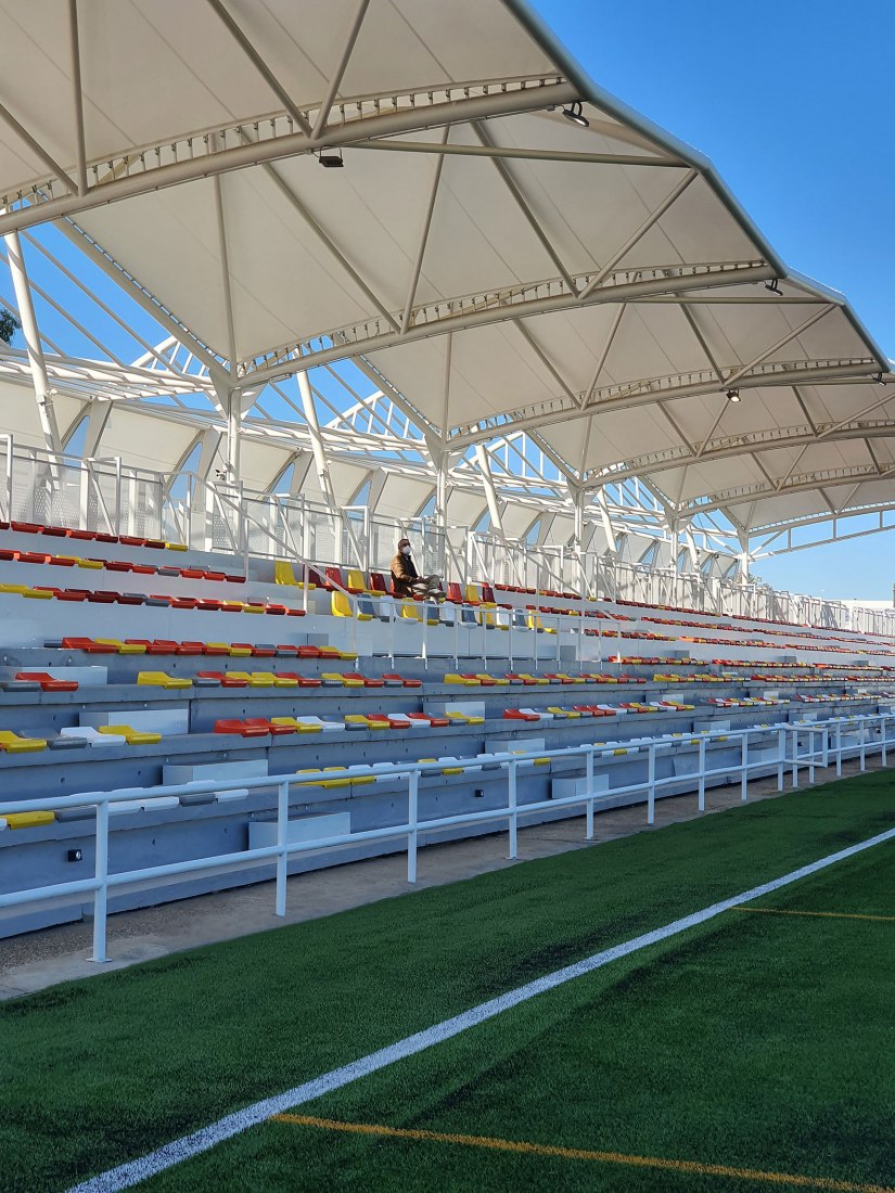 San Juan Bosco stadium by Nd Arquitectos. Photograph by Nd_Arquitectos.