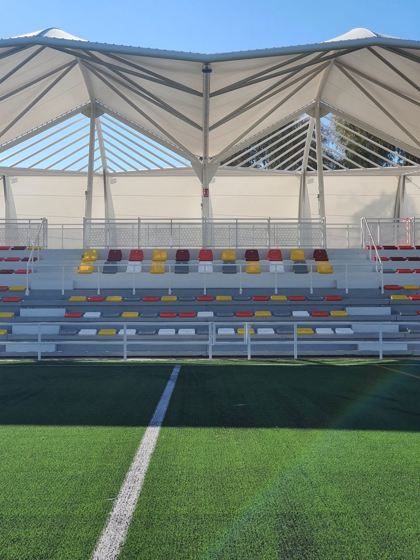 San Juan Bosco stadium by Nd Arquitectos. Photograph by Nd_Arquitectos.